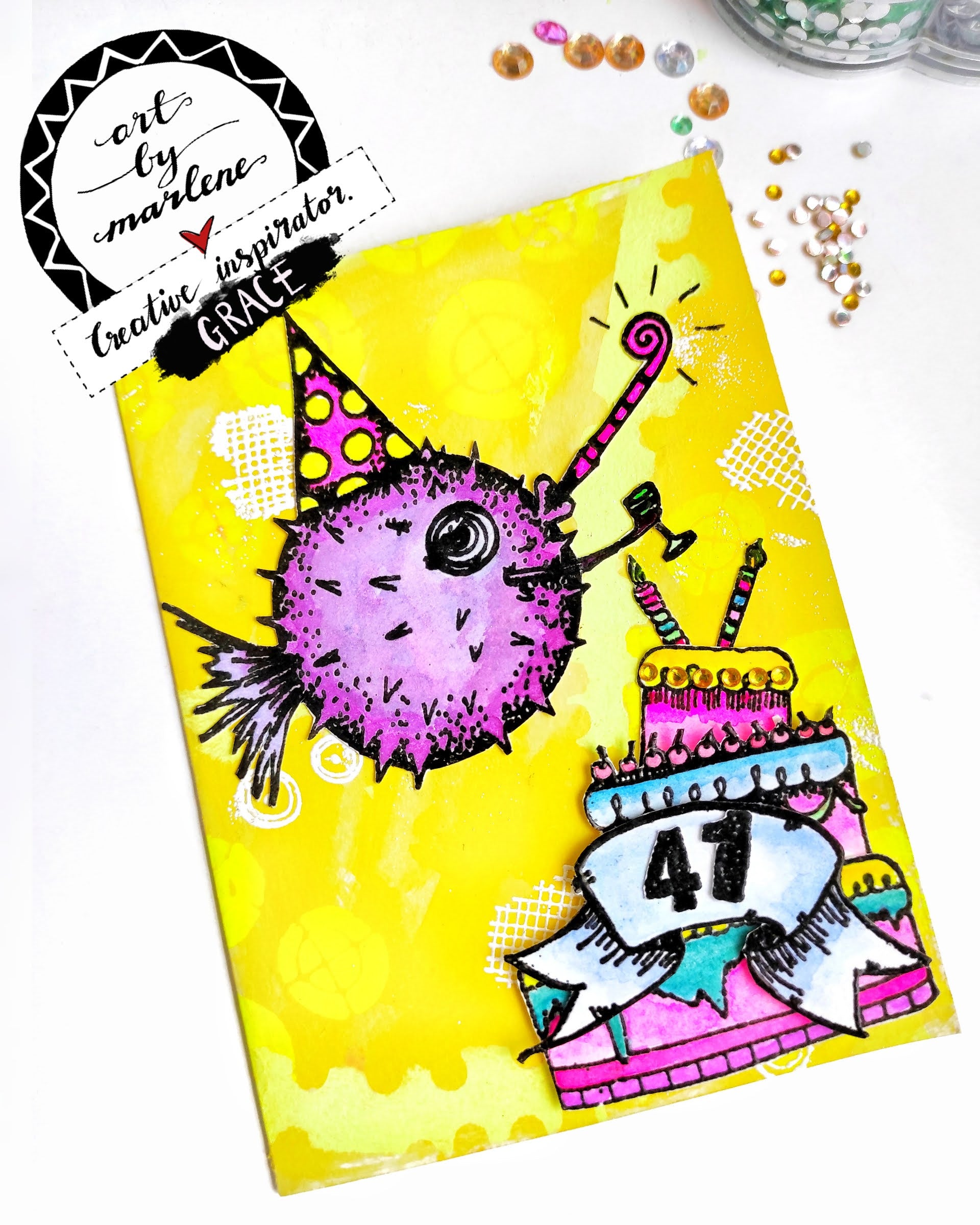 Art by MarleneClear Stamp Marlene's World nr.67