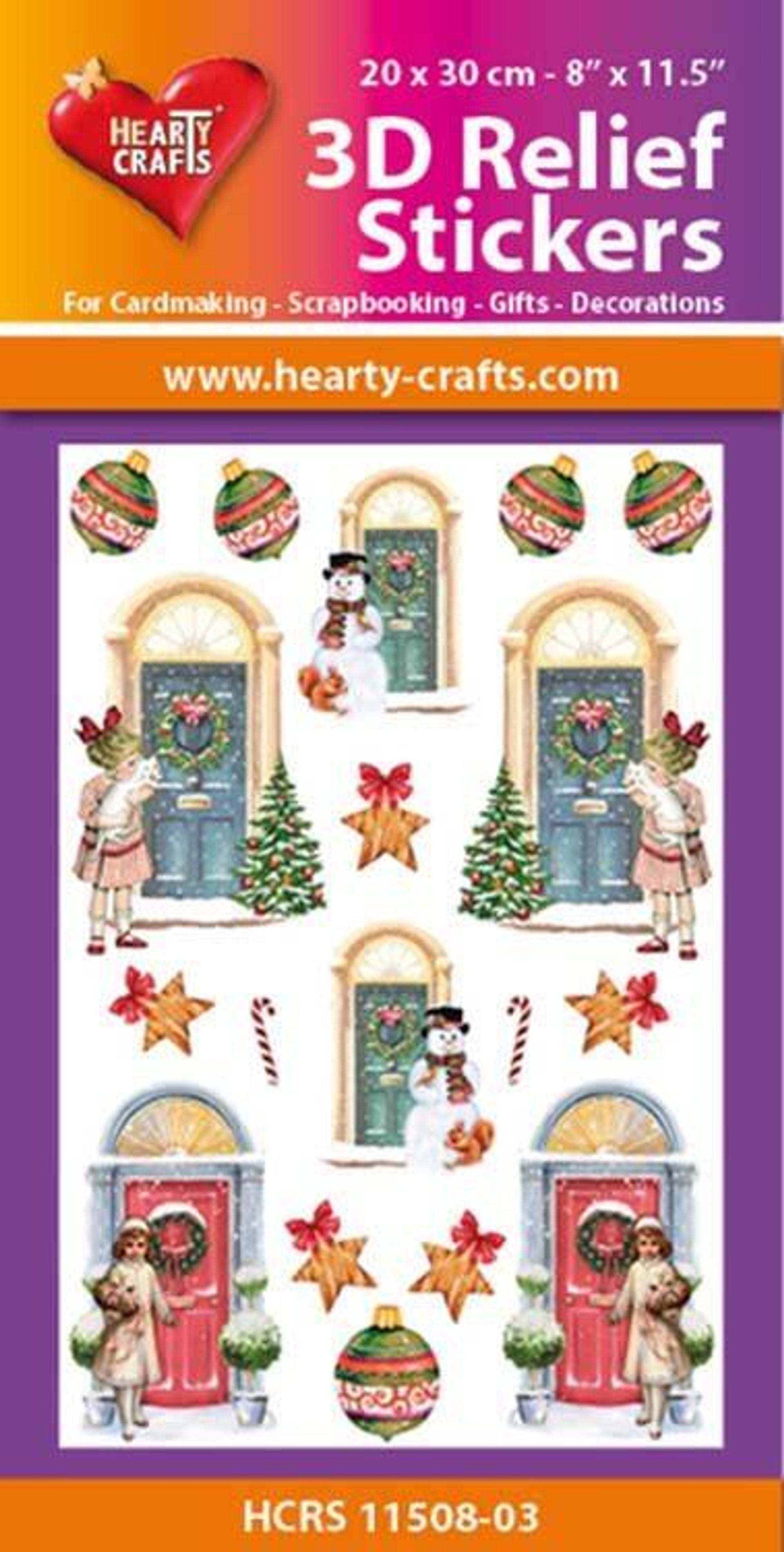 Scrapbook Stickers - 3D Merry Christmas