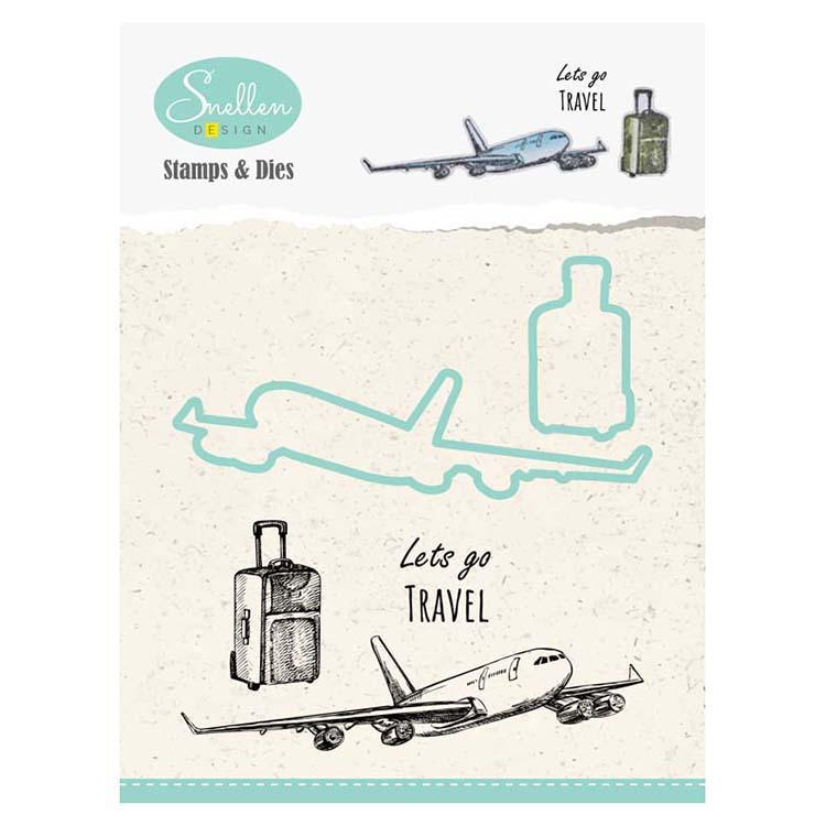 Holiday Die & Stamp Set - Plane