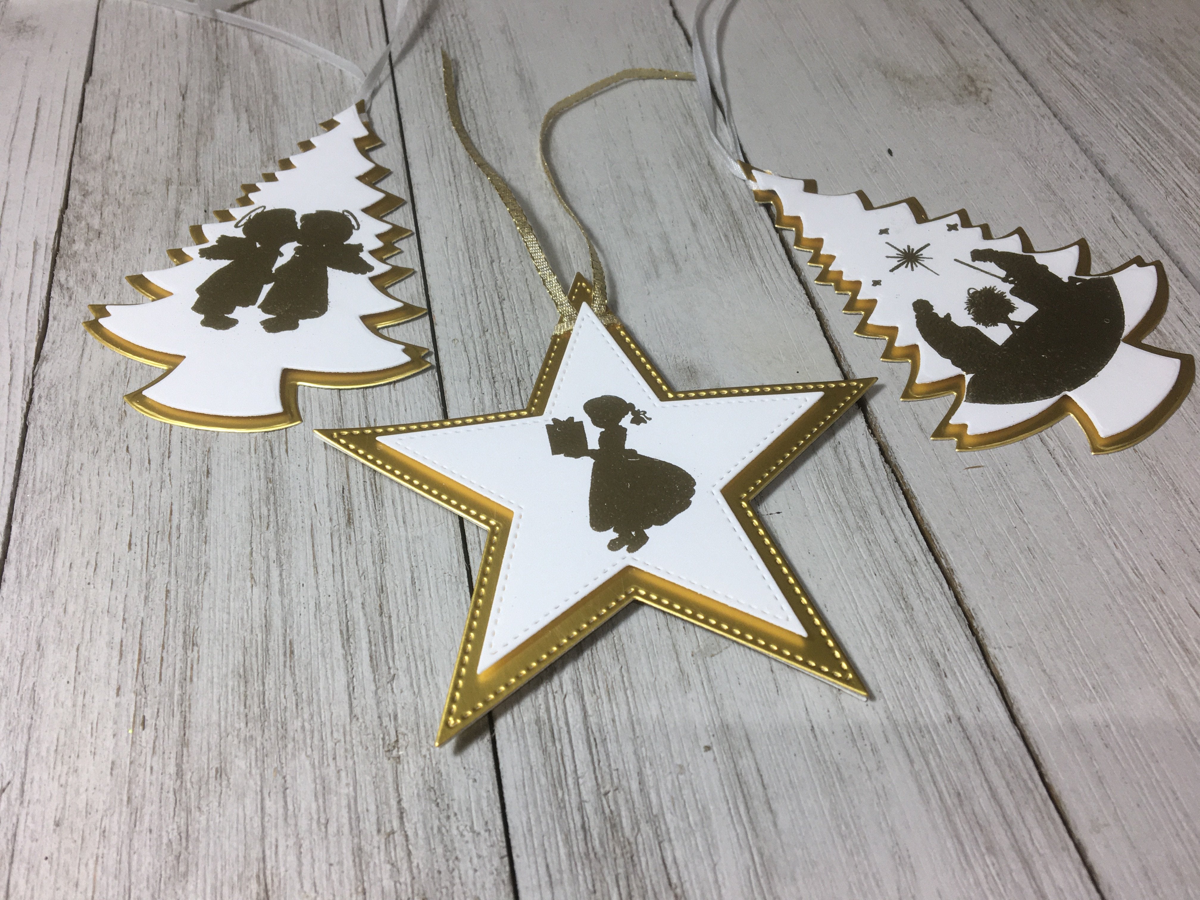 Pin It Nellie's Choice Nested Die Duo - Tree and Star - 10 Dies Total