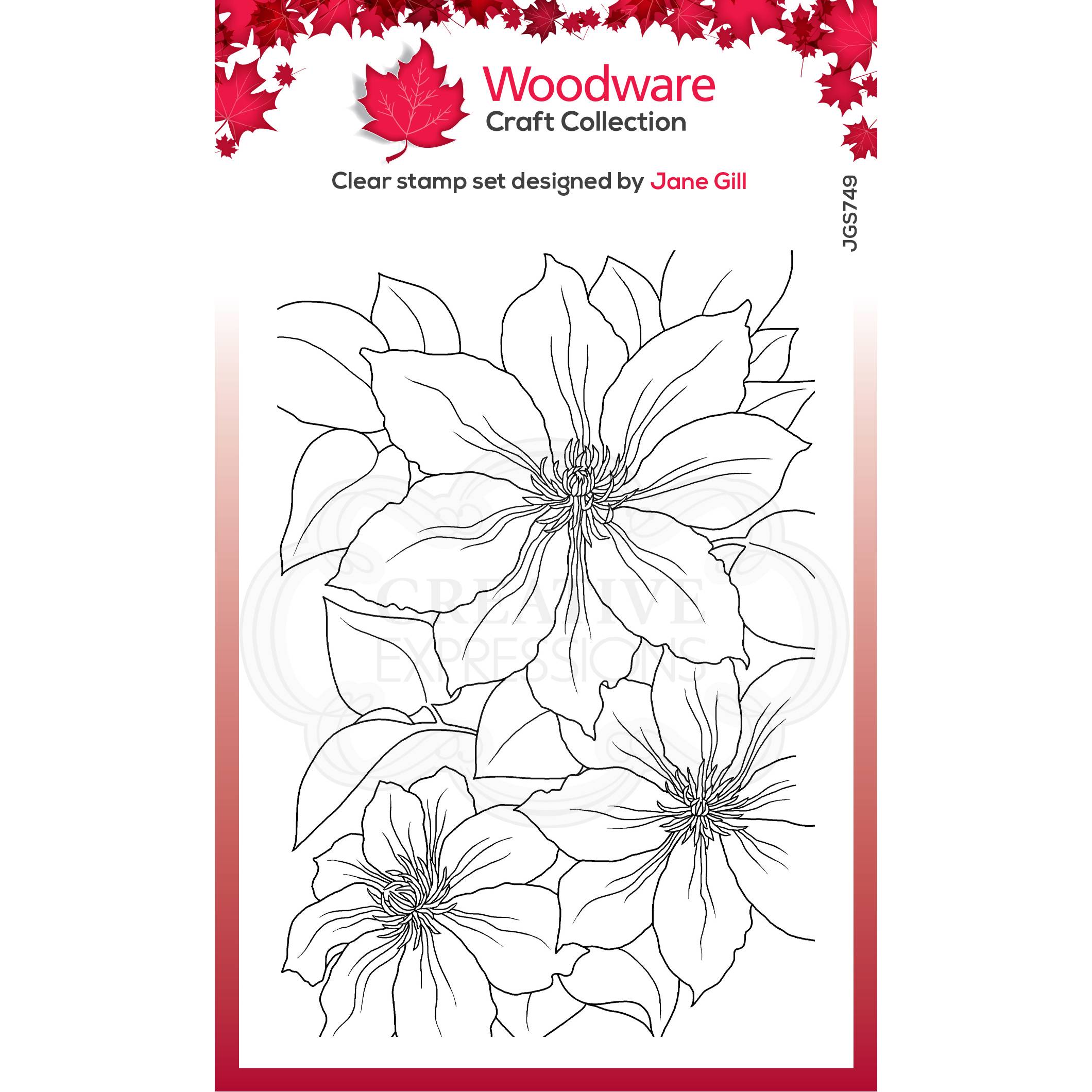 Woodware - Clear Photopolymer Stamps - Flower Garden