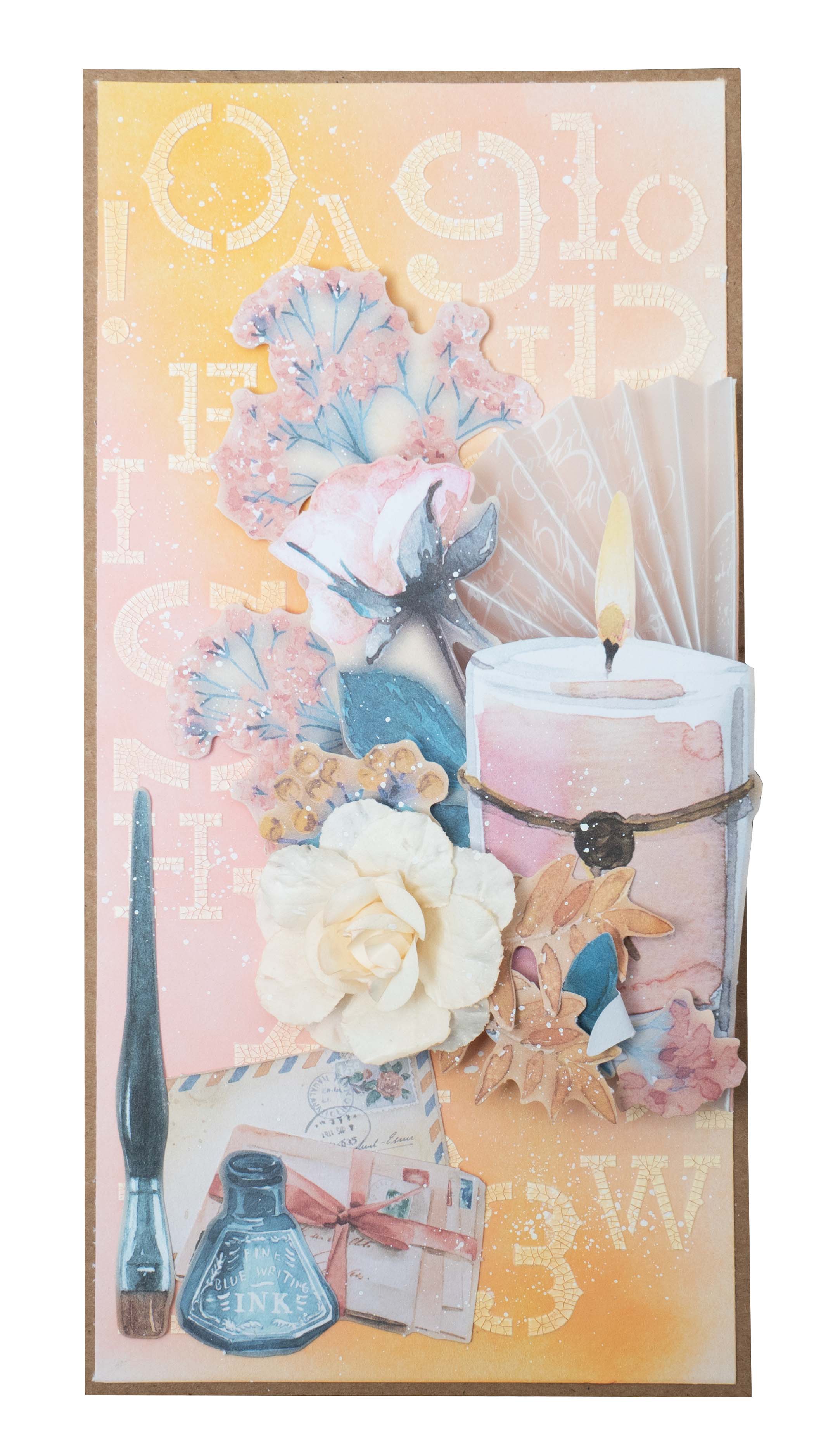 JMA Mask Old Letters Write Your Story 148x210x1mm 1 PC nr.101