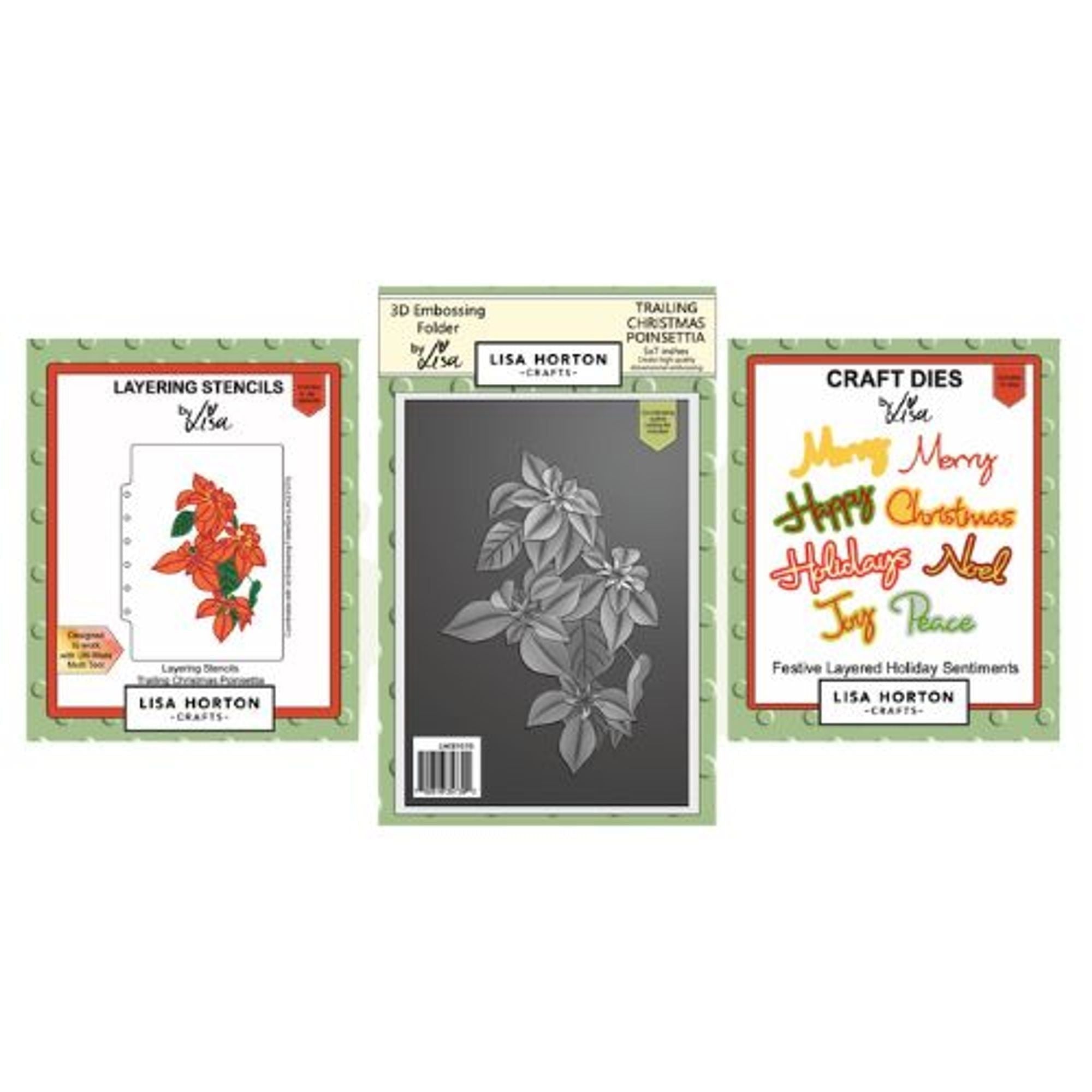 Lisa Horton Trailing Christmas Poinsettia Bundle