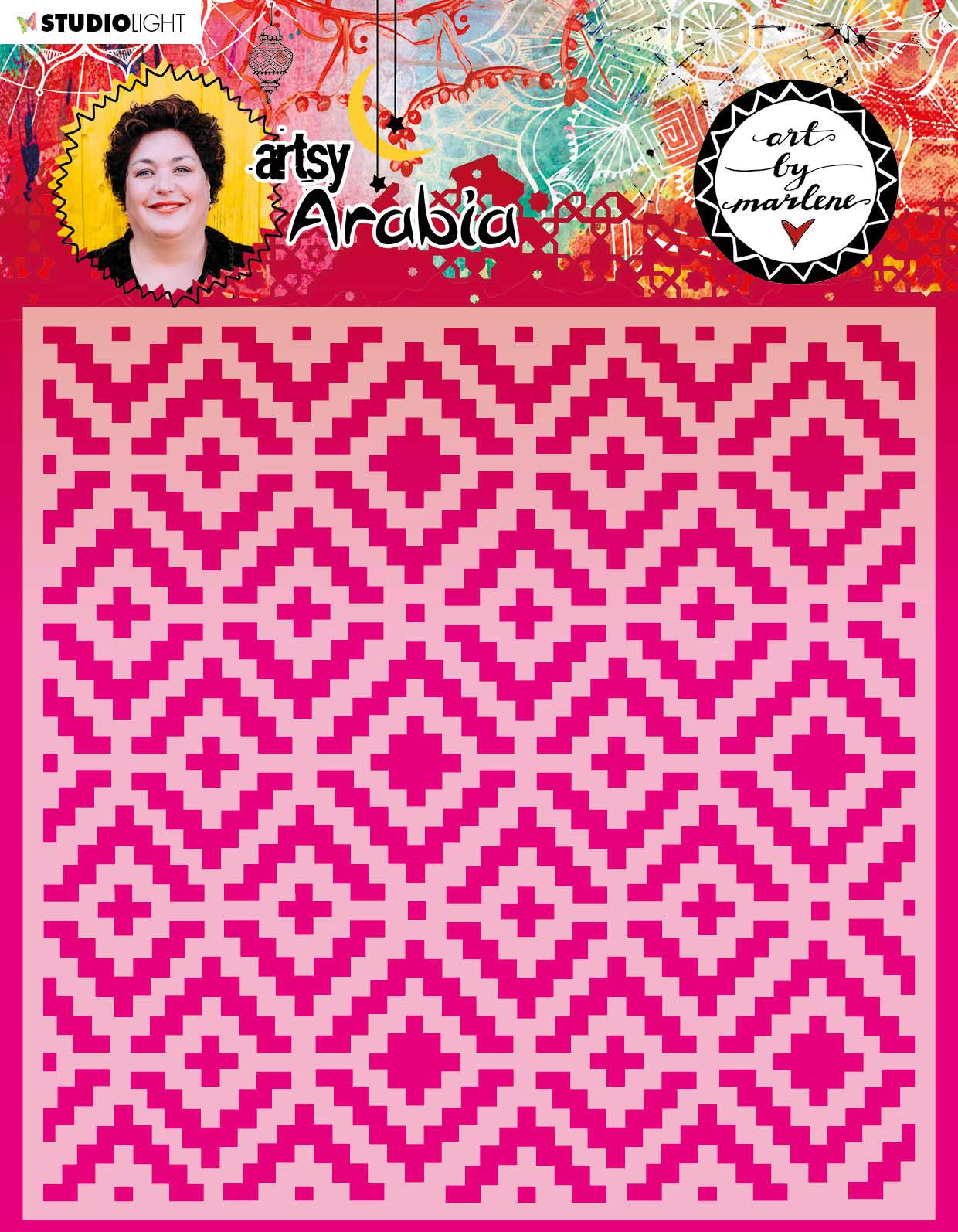 Art By Marlene Mask Artsy Arabia 200x200mm nr.14