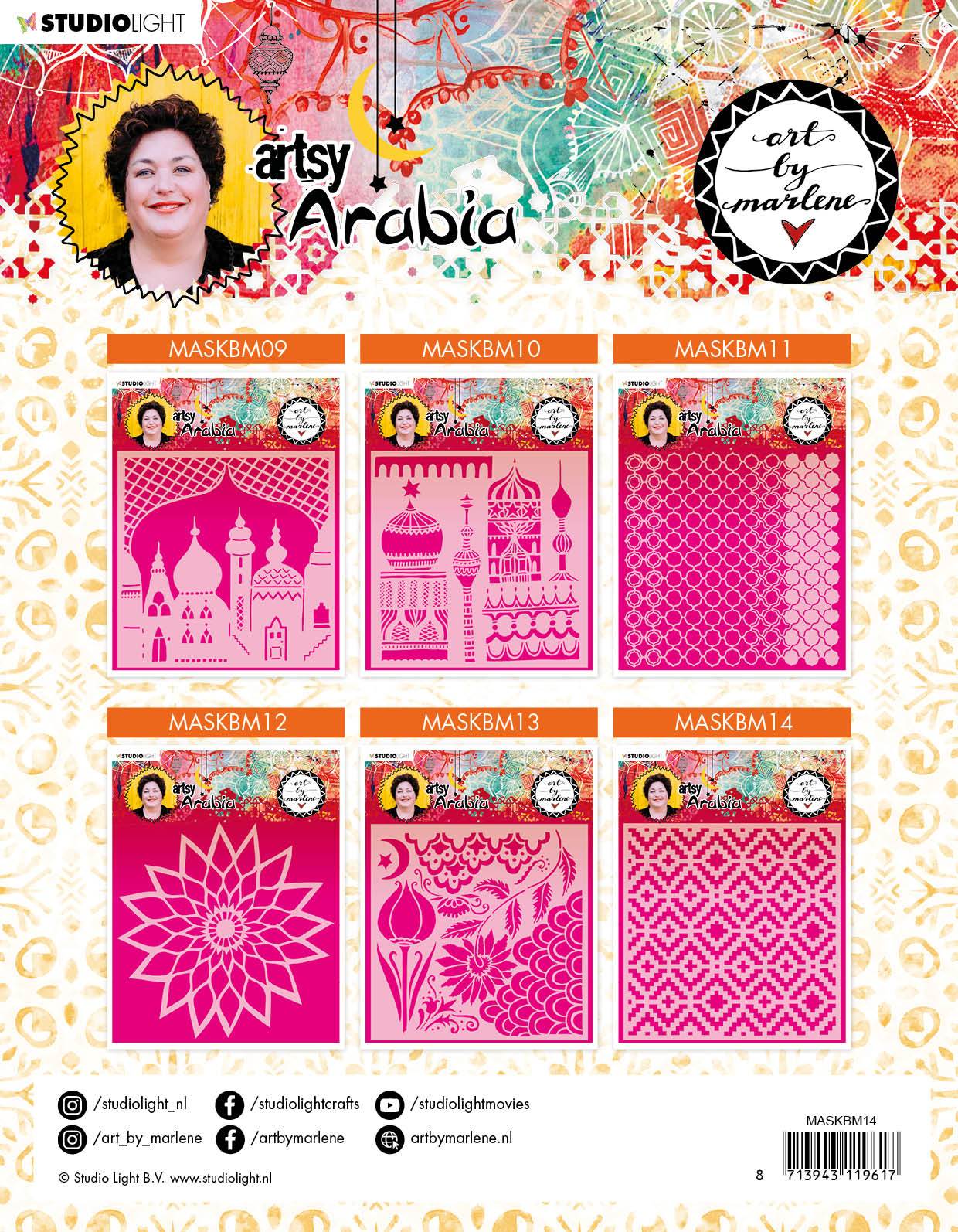 Art By Marlene Mask Artsy Arabia 200x200mm nr.14