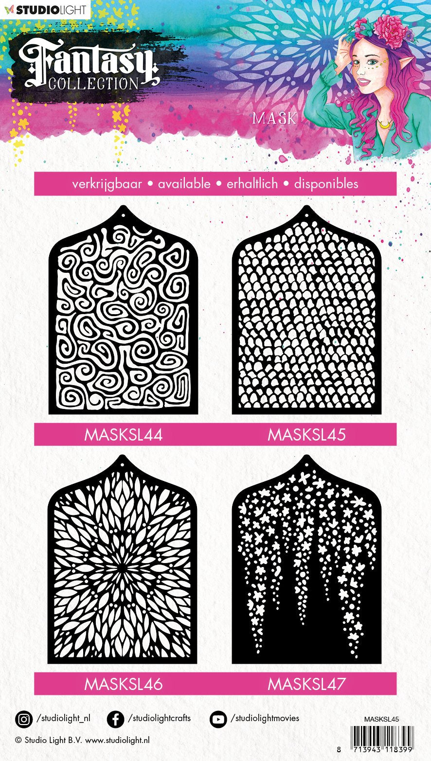 Mask Stencil A5 Fantasy Collection 3.0 nr.45