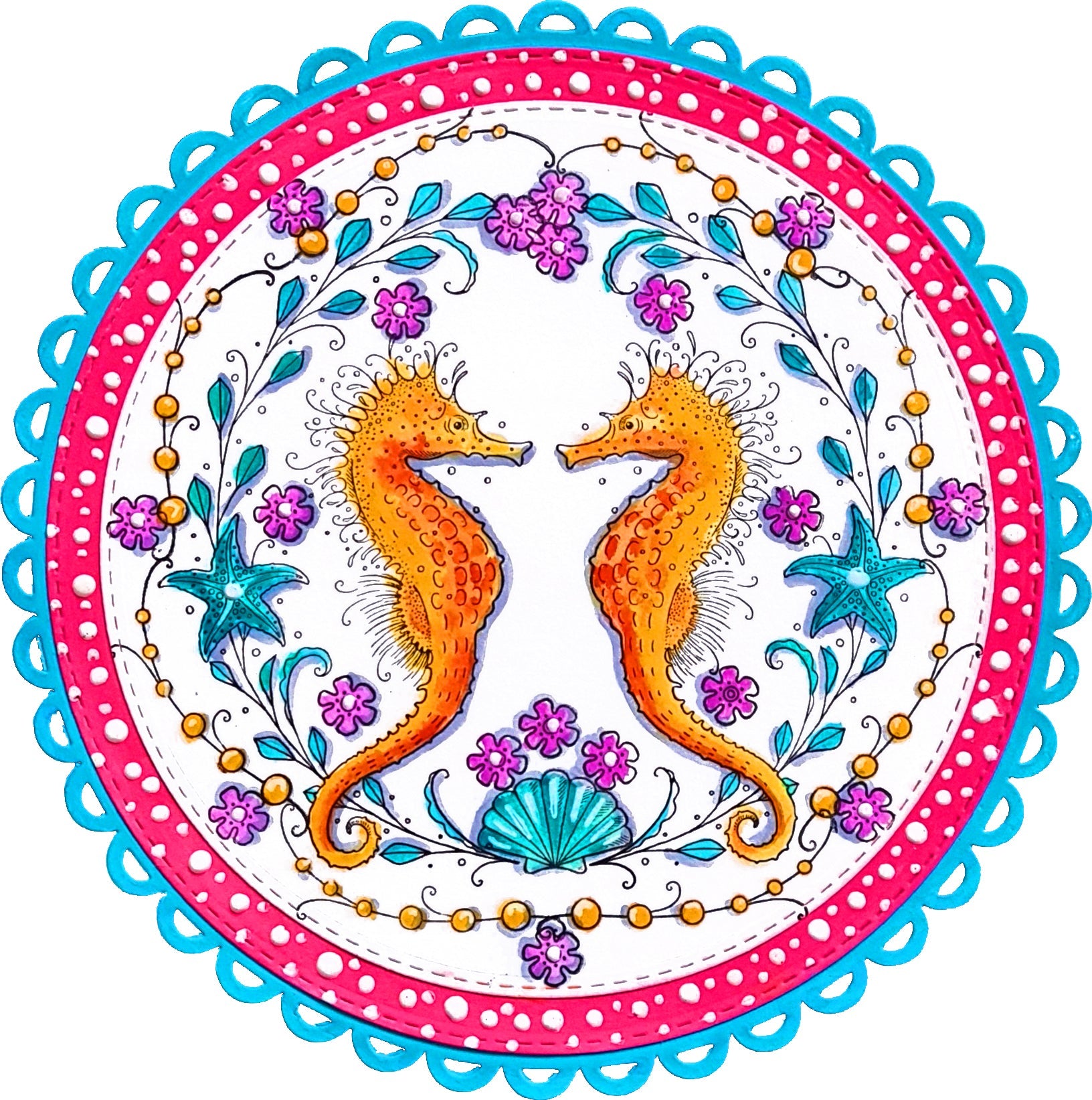 Pink Ink Designs Seas The Day 6 in x 8 in Clear Stamp Set