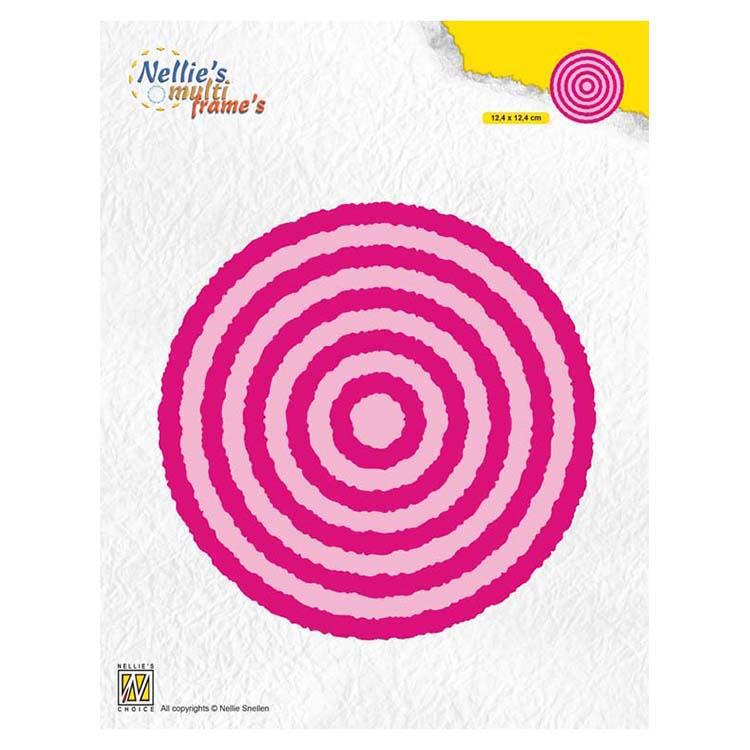 Nellie's Choice Multi Frame Dies Photo Frames Circles