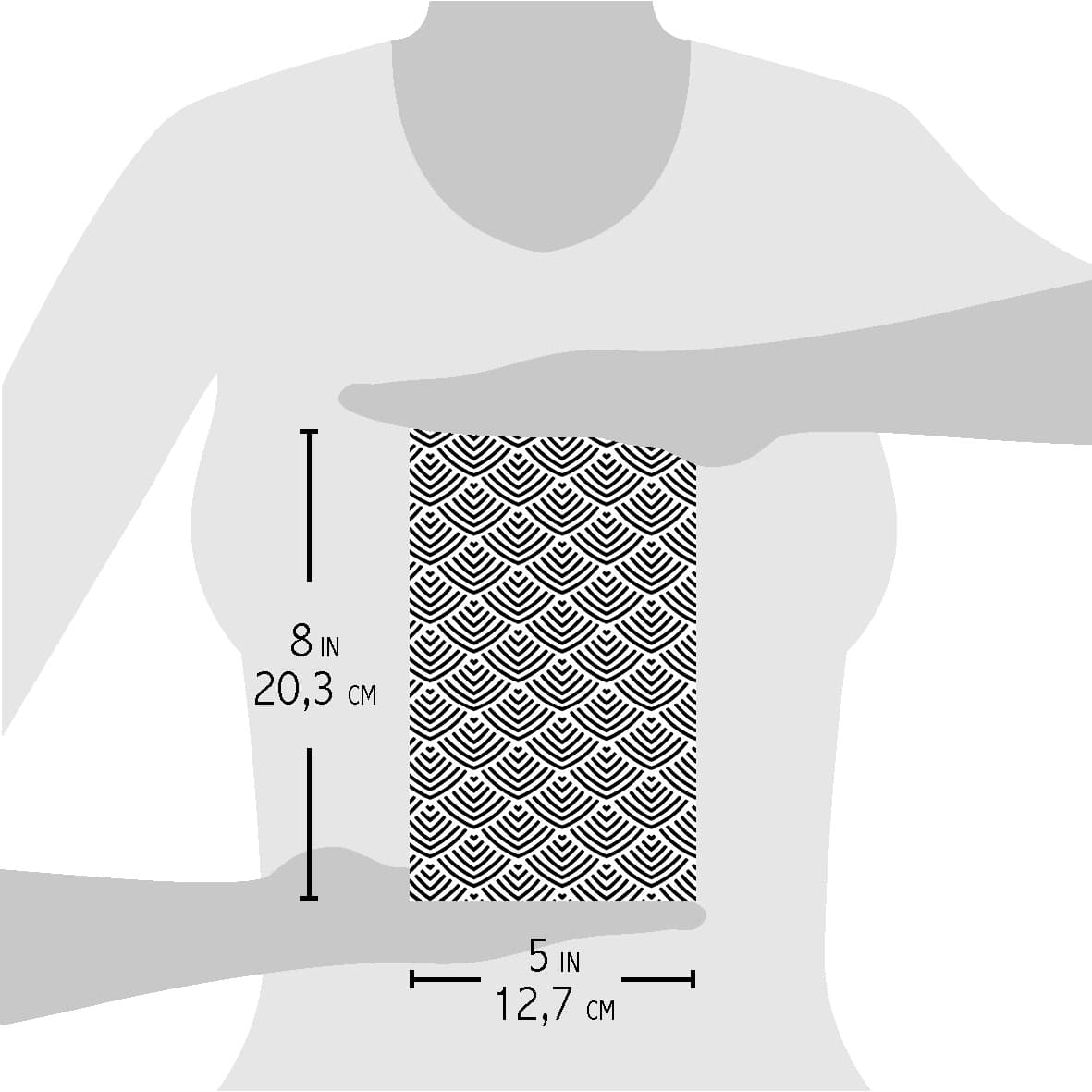 Ciao Bella Texture Stencil 5x8 Mermaid