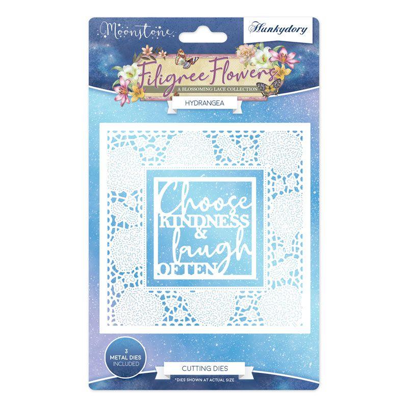 Moonstone Dies - Filigree Flowers - Hydrangea