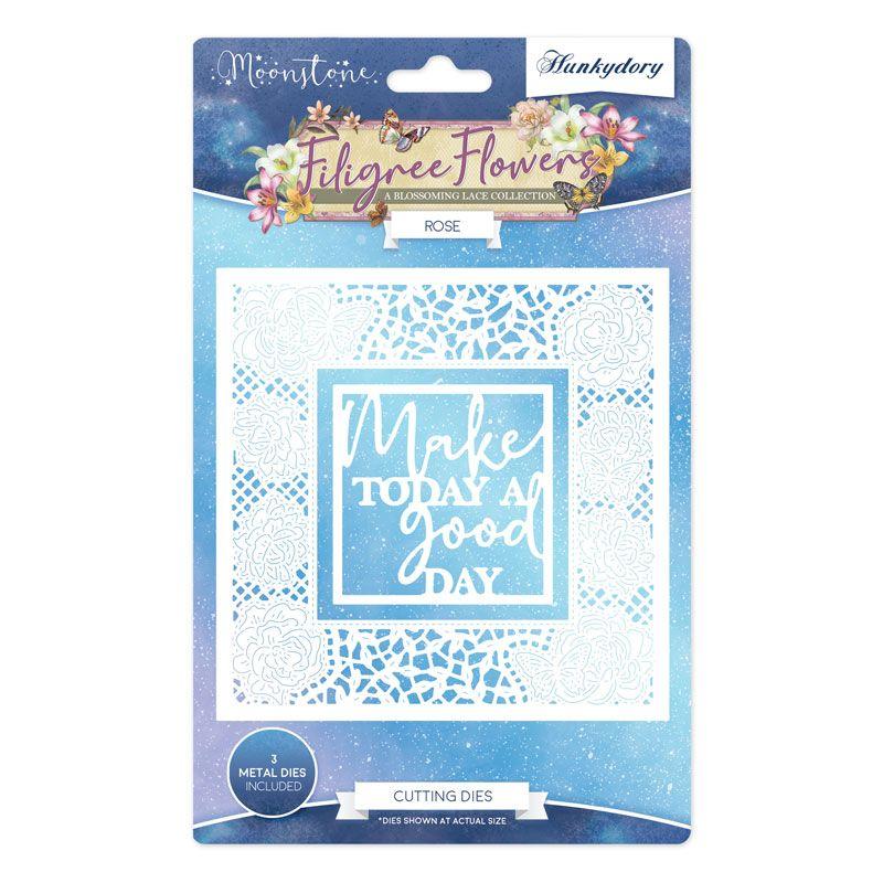 Moonstone Dies - Filigree Flowers - Rose