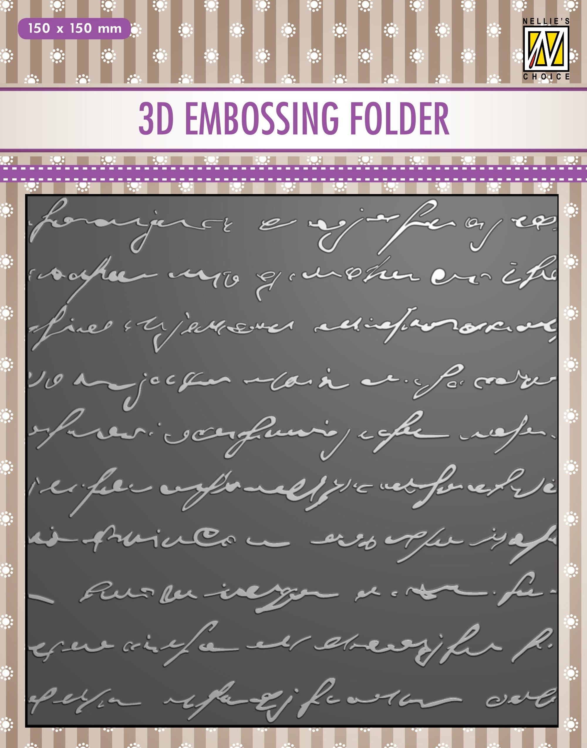 Scripty 3D Embossing Folder Makes Great Card Backgrounds