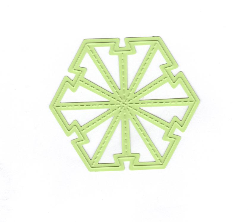 Nellie's Folding Die - Christmas Ball Star Small