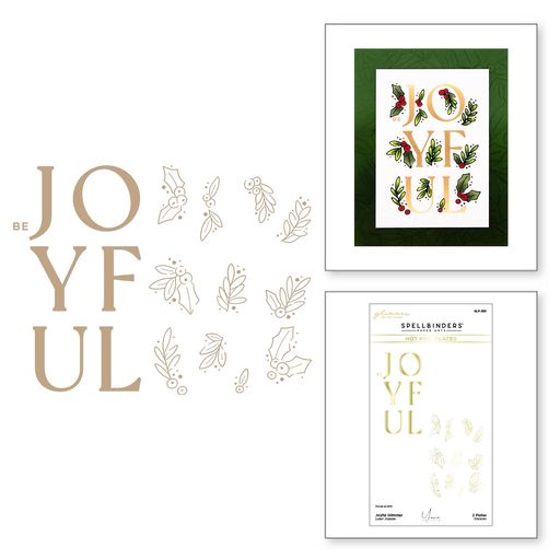 Joyful Glimmer Hot Foil Plate from the De-Light-Ful Christmas Collection by Yana Smakula