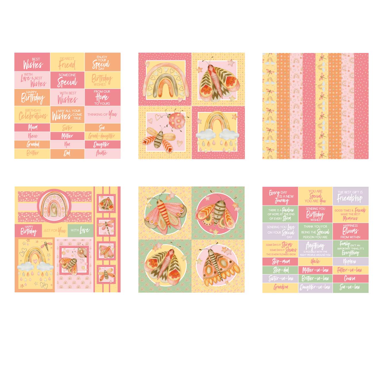 The Paper Boutique Perfect Partners - Fancy Flutters 8 in x 8 in Embellishments