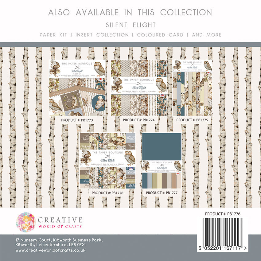 The Paper Boutique Silent Flight 8x8 Embellishments Pad