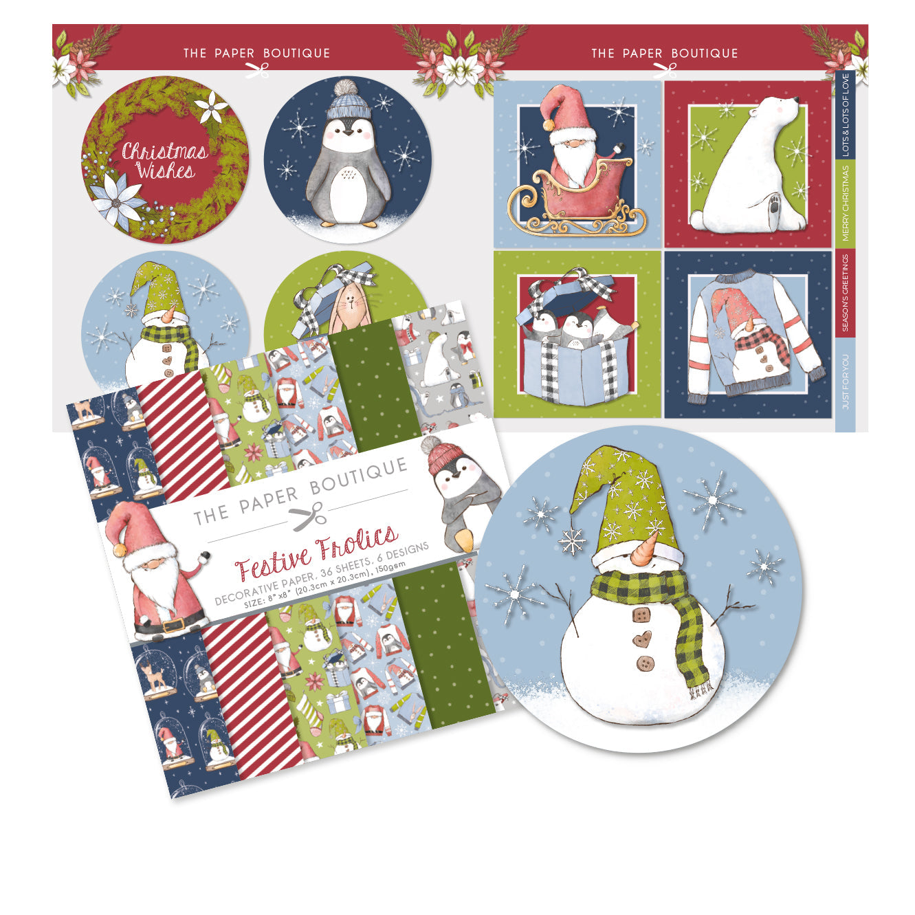 The Paper Boutique Festive Frolics Paper Kit