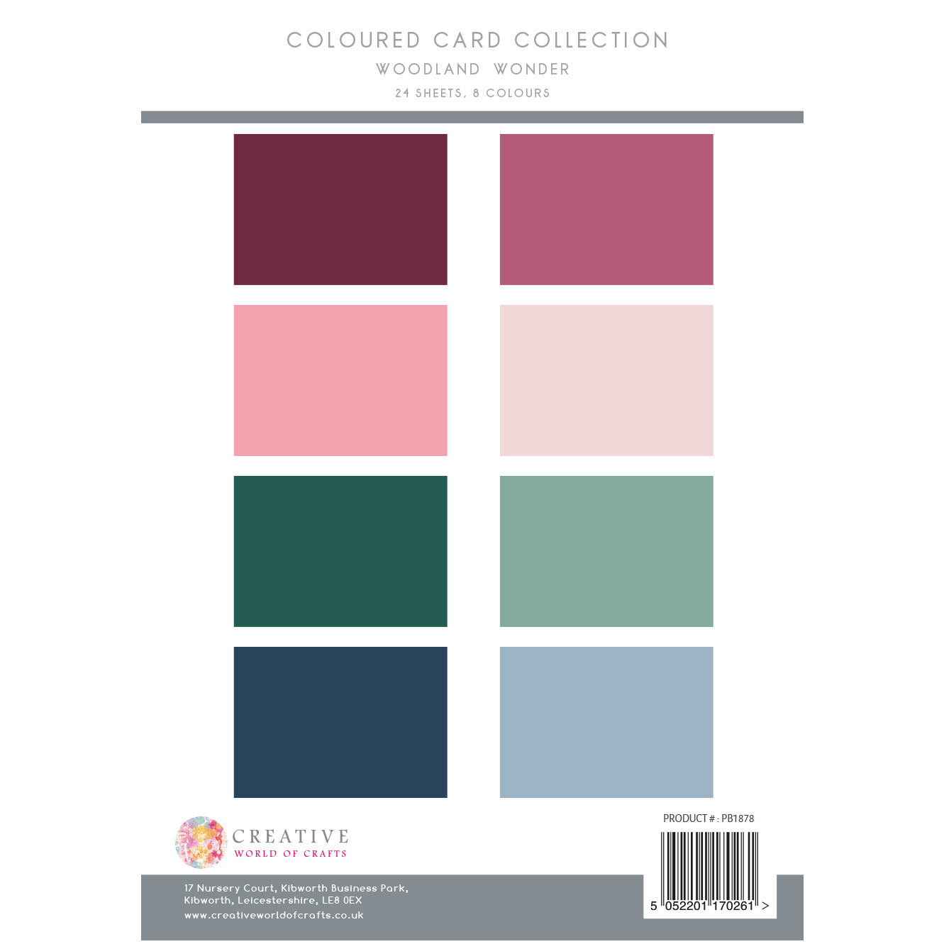 The Paper Boutique Woodland Wonder Colour Card Collection