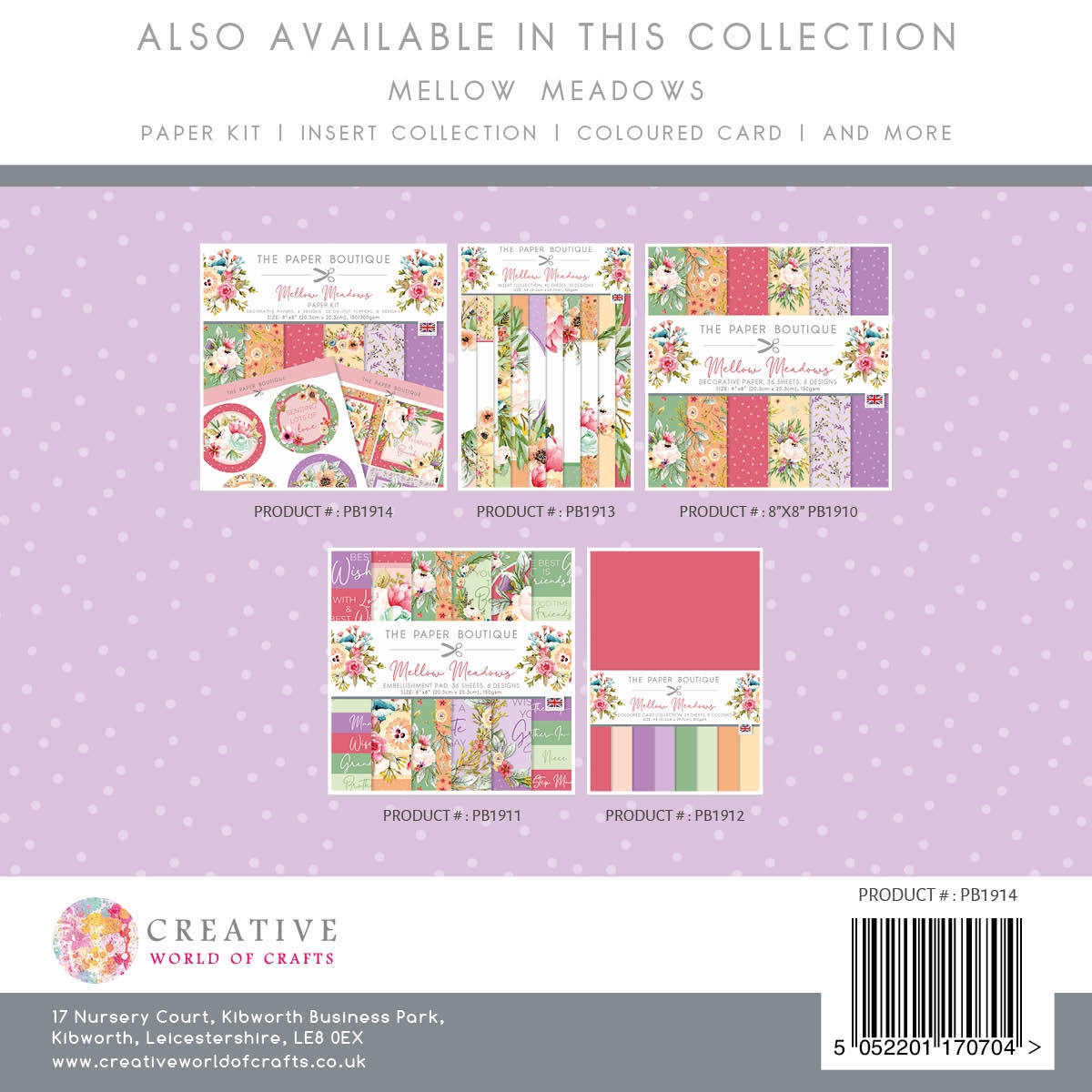 The Paper Boutique Mellow Meadows Paper Kit