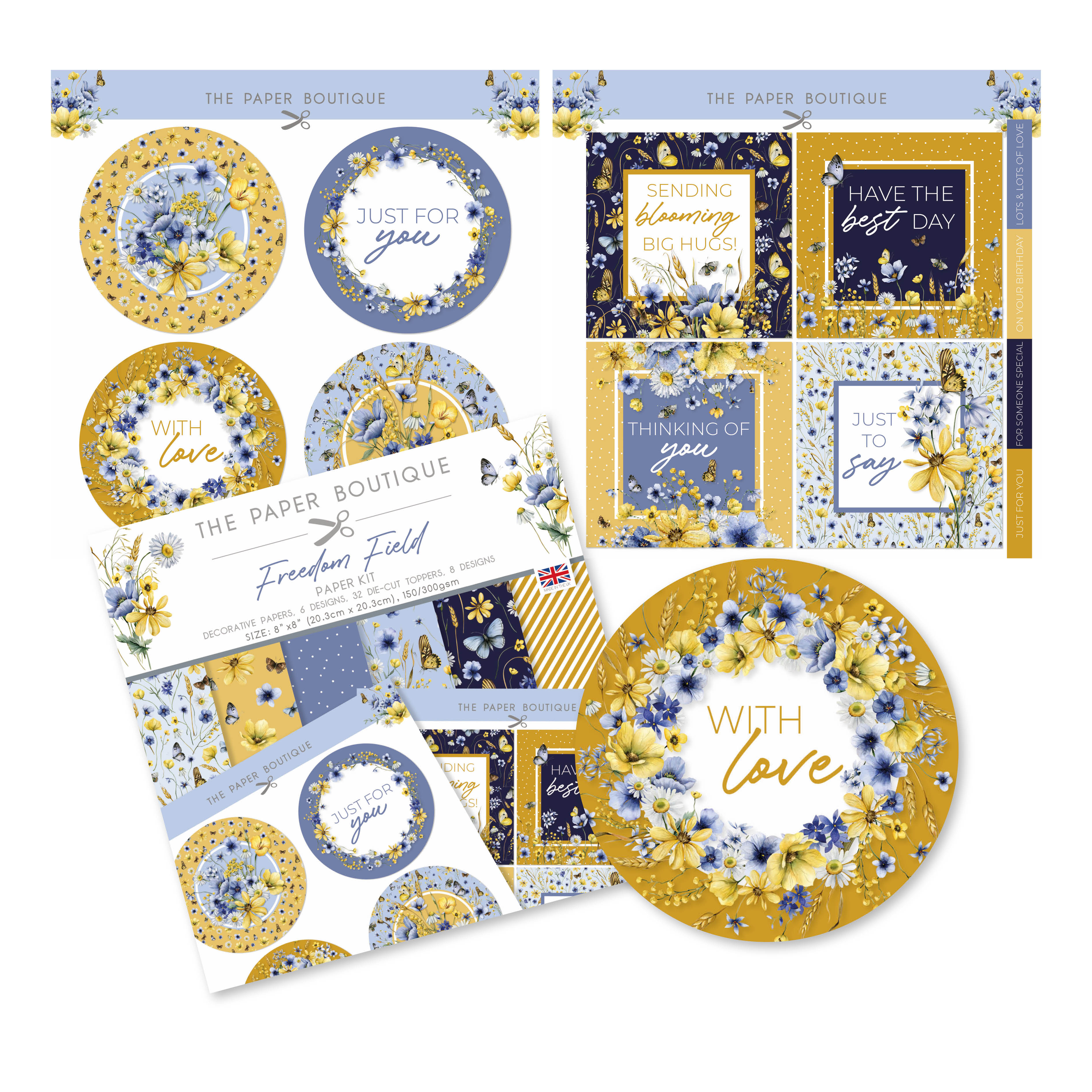 The Paper Boutique Freedom Field Paper Kit