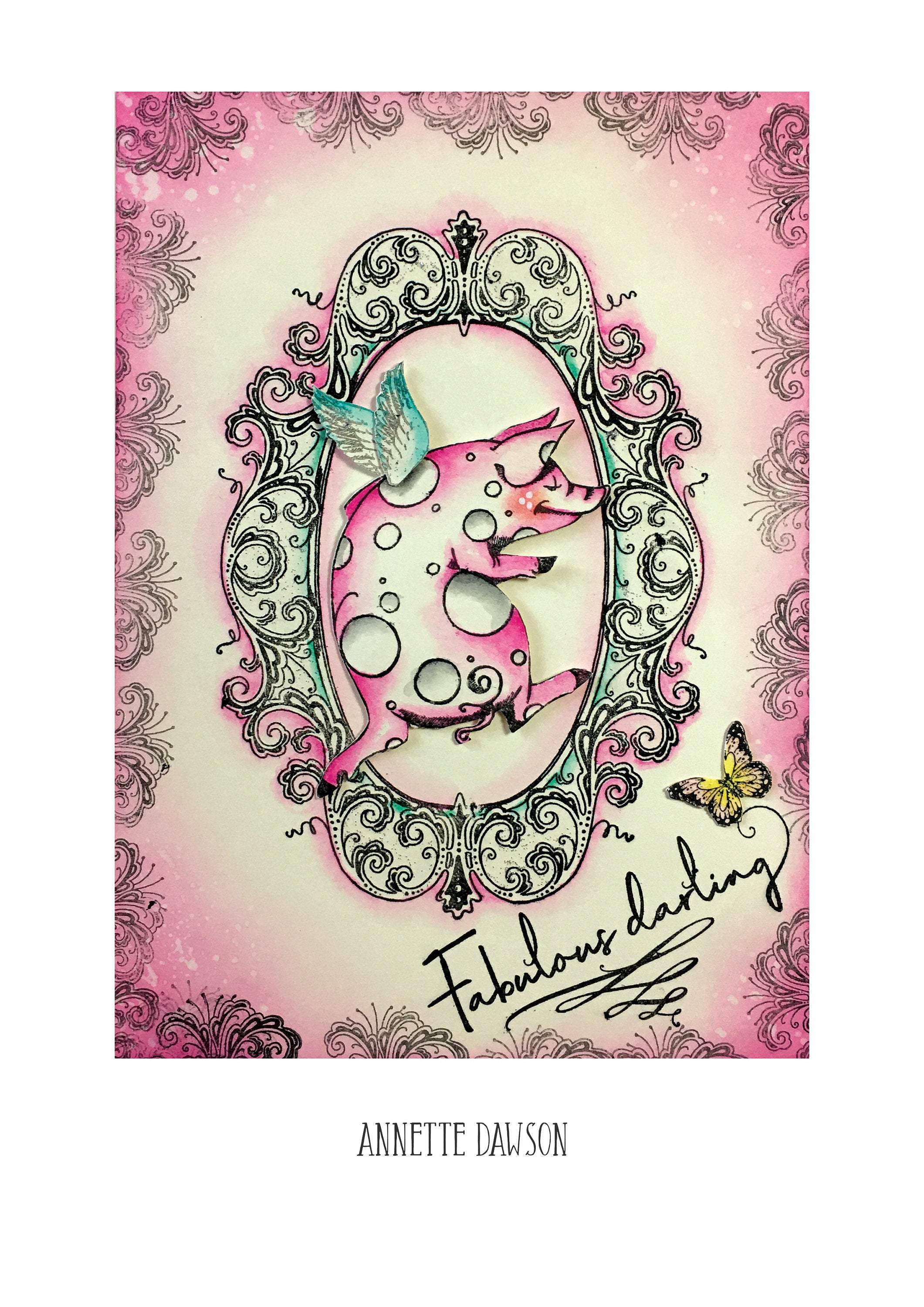 Decadance A5 Clear Stamp Set