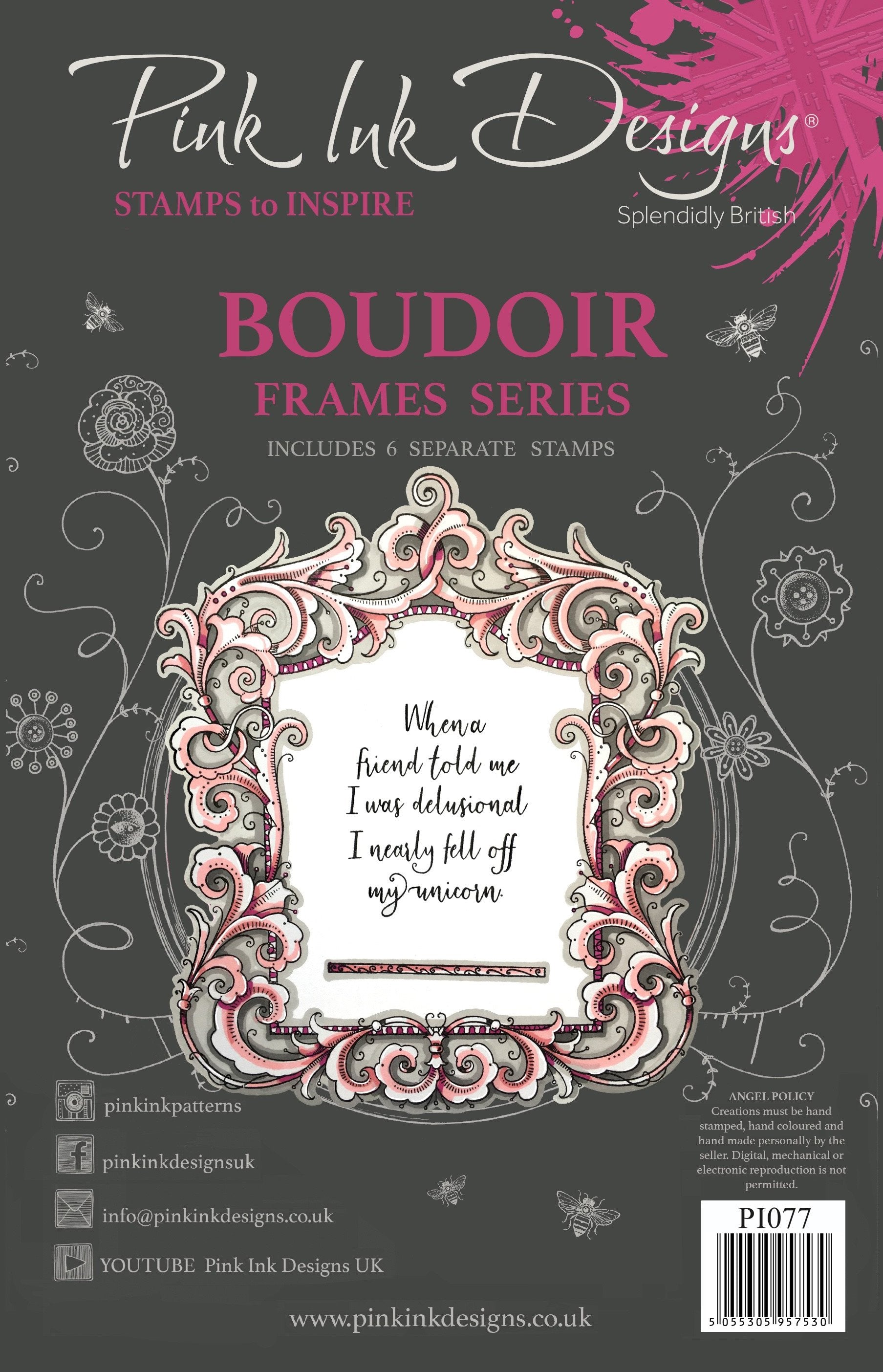 Boudoir A5 Clear Stamp Set