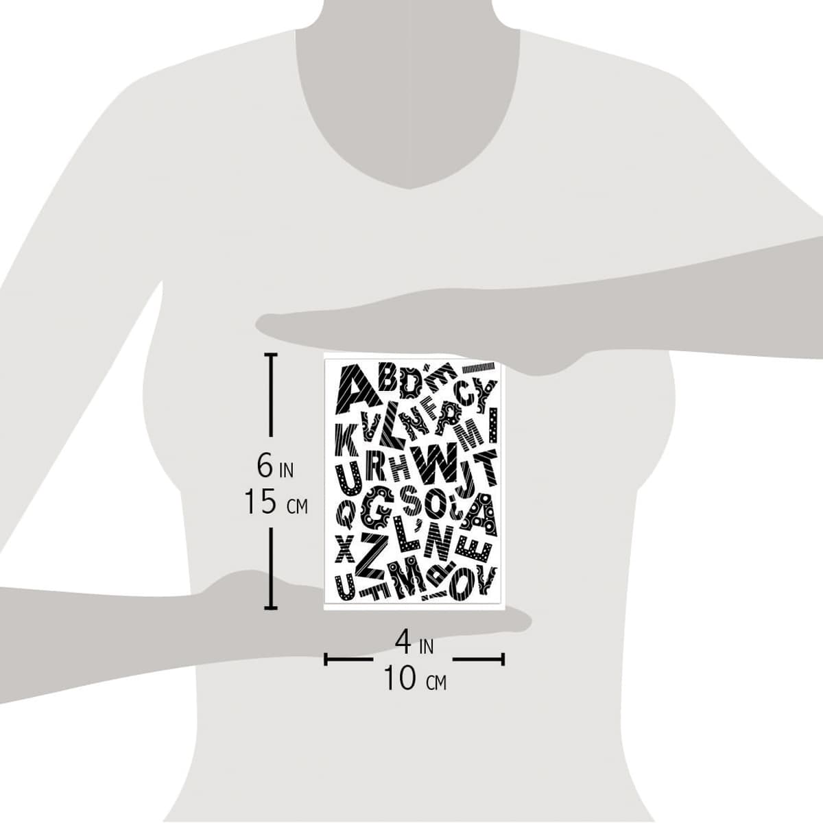 Ciao Bella Clear Stamp Set 4"x6" Baby Alphabet