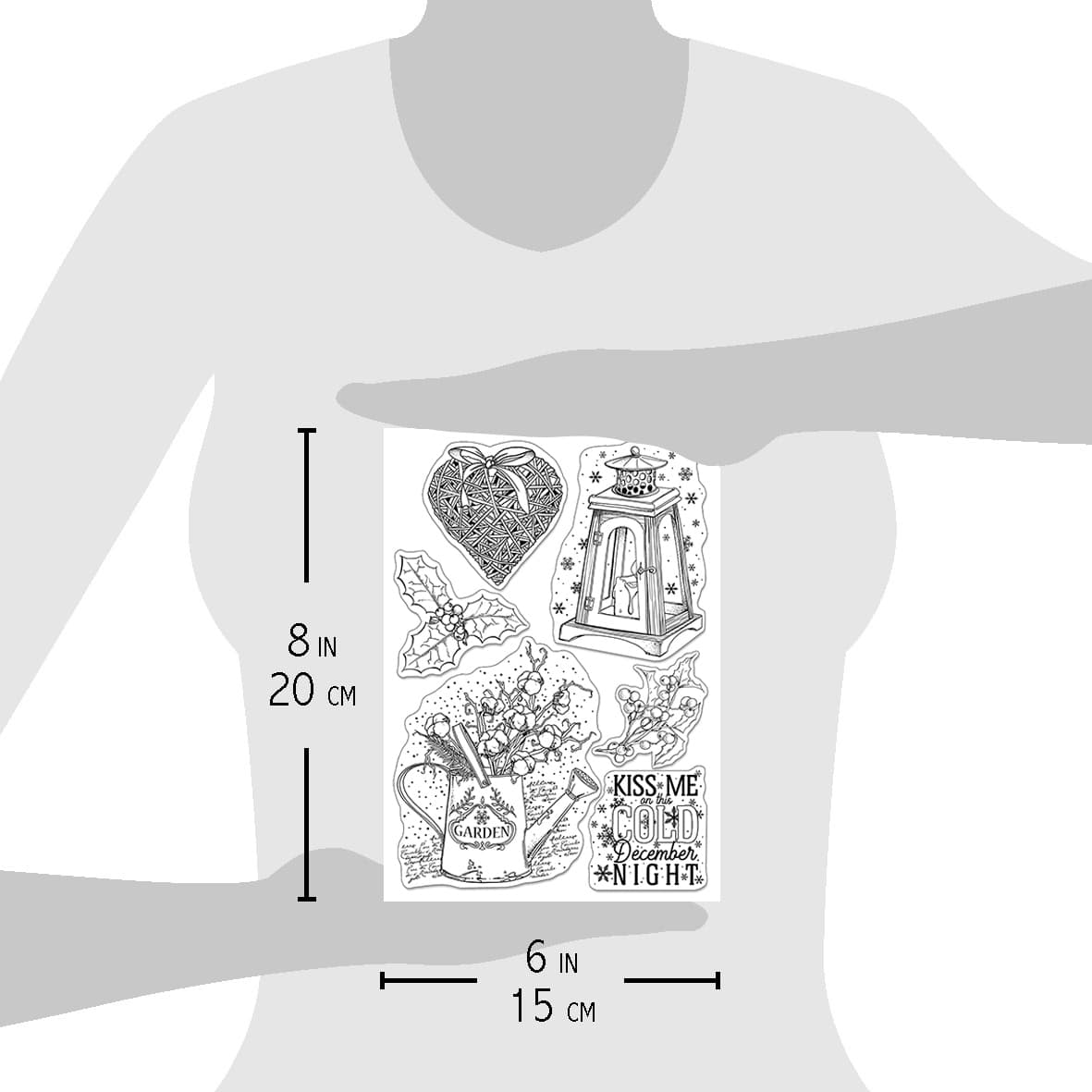 Ciao Bella Clear Stamp Set 6x8 December Night