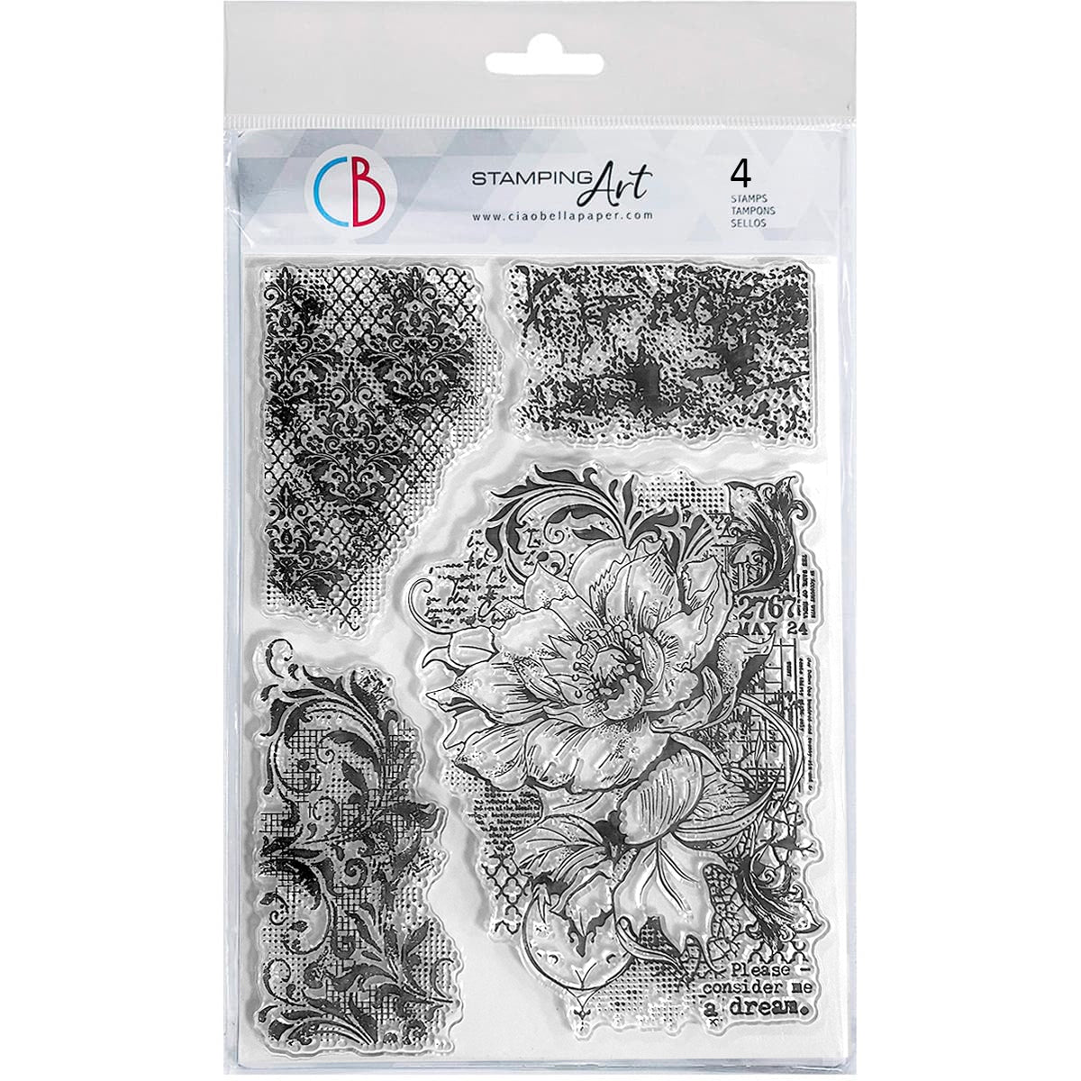 Clear Stamp Set 6"x8" Moonlit