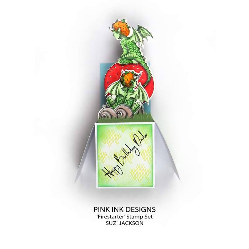 Pink Ink Designs Firestarter 6 in x 8 in Clear Stamp Set