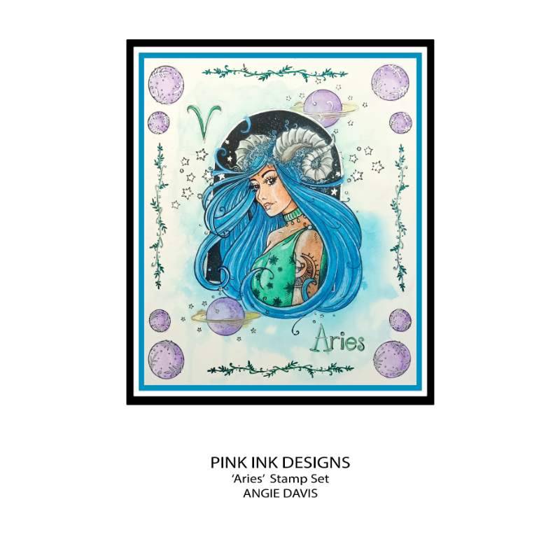 Pink Ink Designs Aries Trailblazer 6 in x 8 in Clear Stamp Set