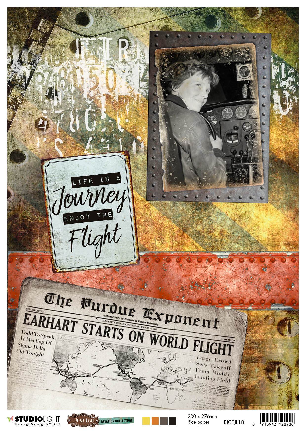 JL Rice Paper Aviation Collection 210x297mm nr.18