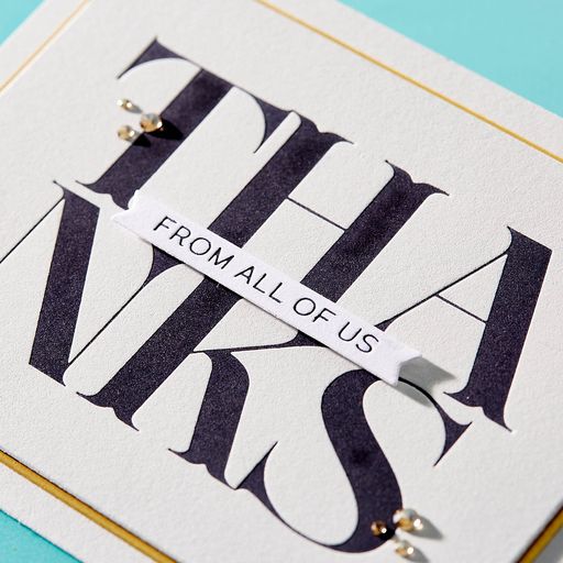 Big Thanks Press Plate from the BetterPress Collection