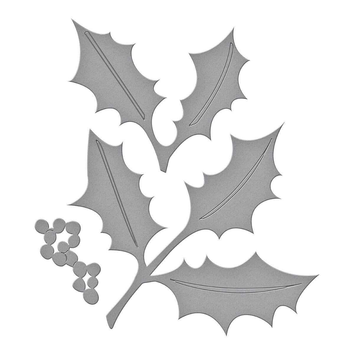 American Holly Etched Dies from the Snow Garden Collection by Susan Tierney-Cockburn