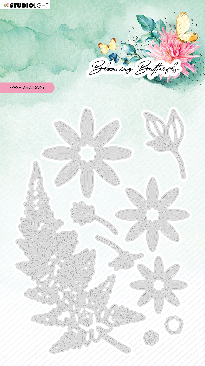 SL Cutting Die Fresh As A Daisy Blooming Butterfly 98x139x1mm 9 PC nr.