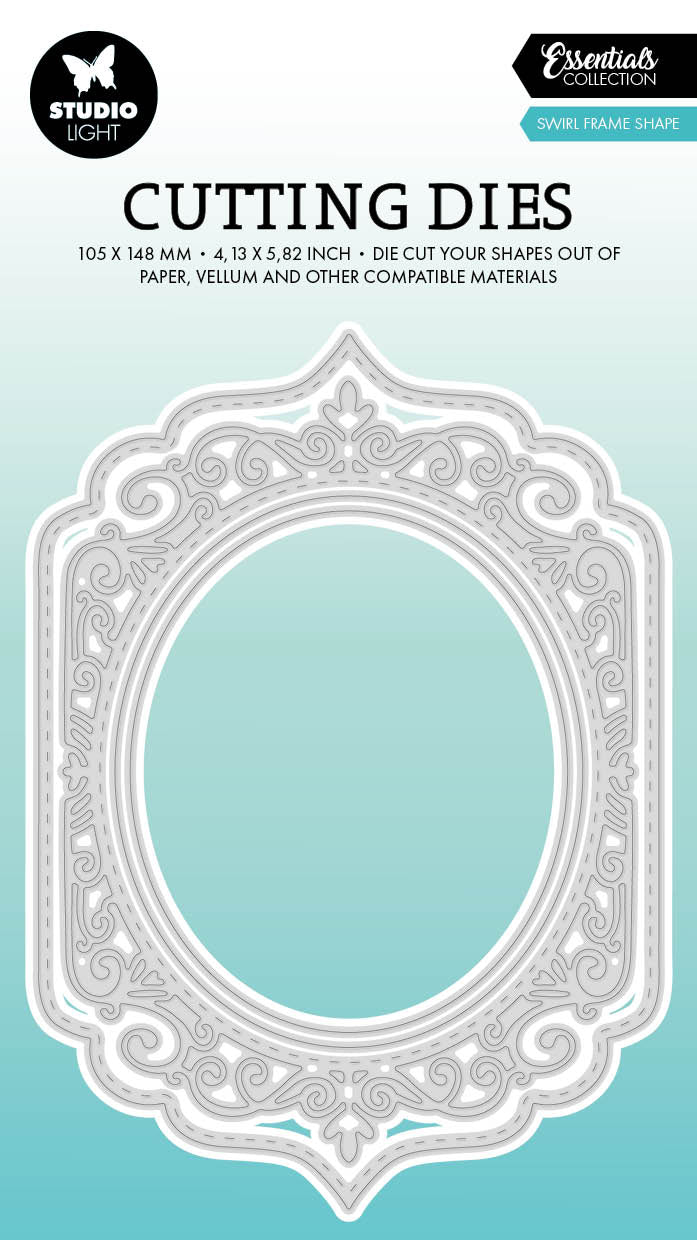 SL Cutting Dies Swirl Frame Shape Essentials 105x148x1mm 4 PC nr.714