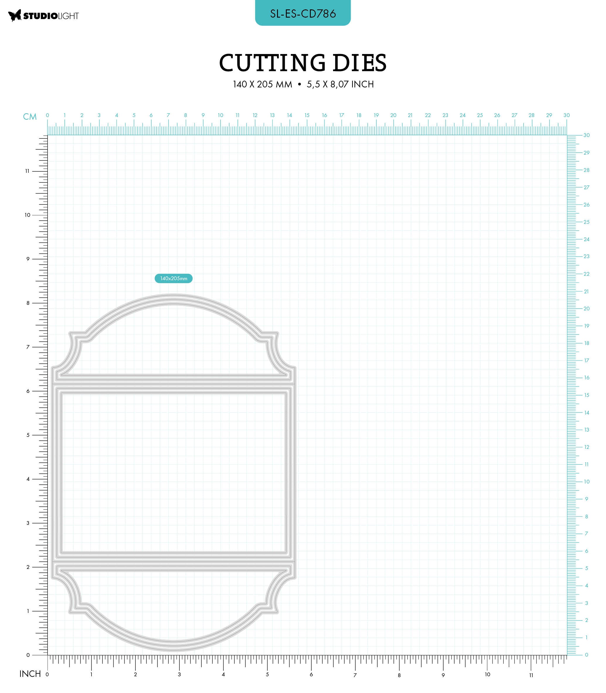 SL Cutting Die Shutter Card Shape Essentials 7 PC
