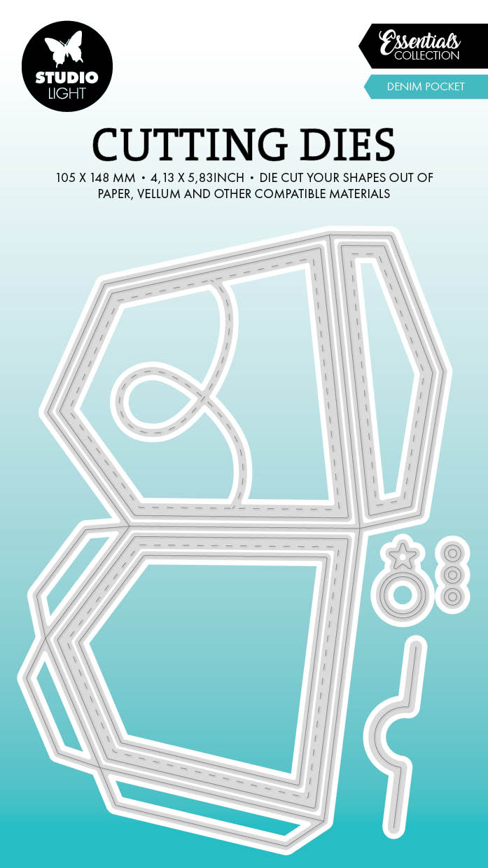 SL Cutting Dies Denim Pocket Essentials 8 PC