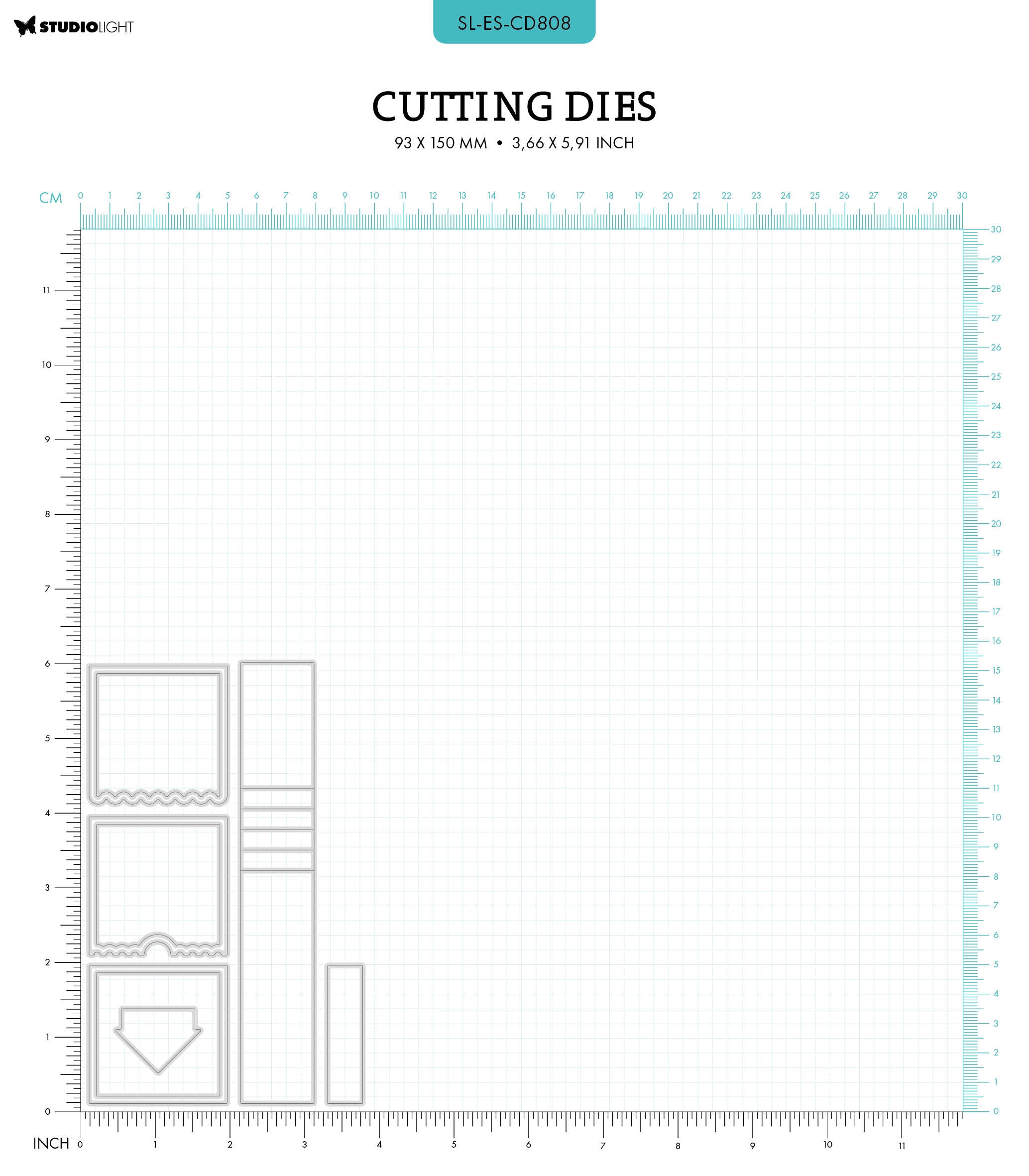 SL Cutting Dies Waterfall Effect Essentials 9 PC
