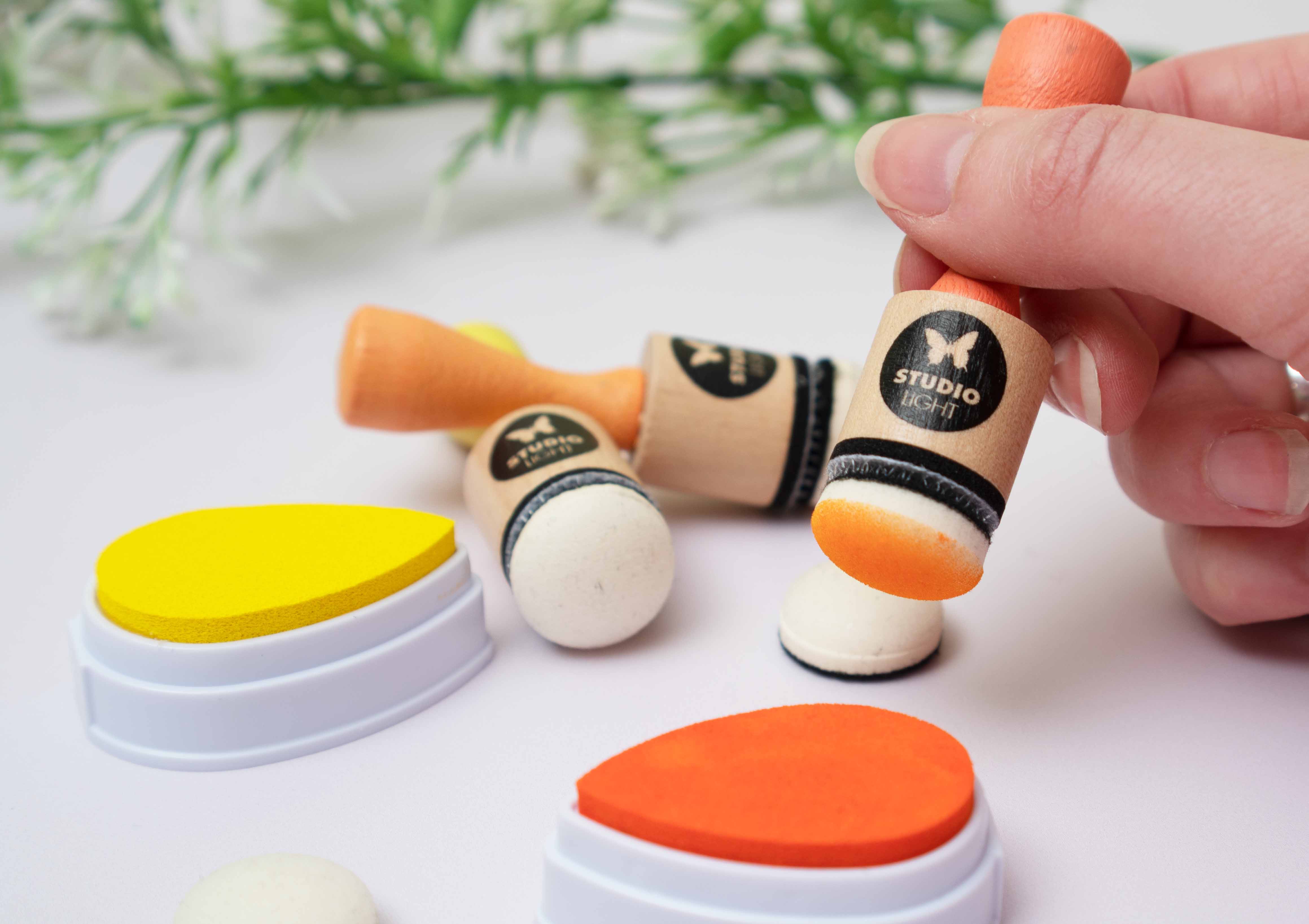 SL 3 Ink Blending Tools + 3 Replacement Foam Pads 20mm Essential Tools 125x205x32mm 6 PC nr.03