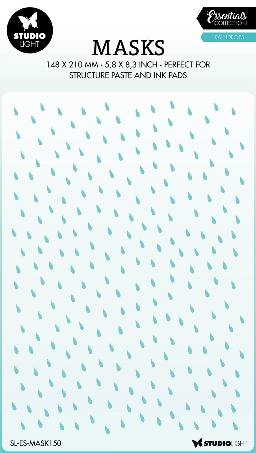SL Mask Raindrops Essentials 150x210x1mm 1 PC nr.150