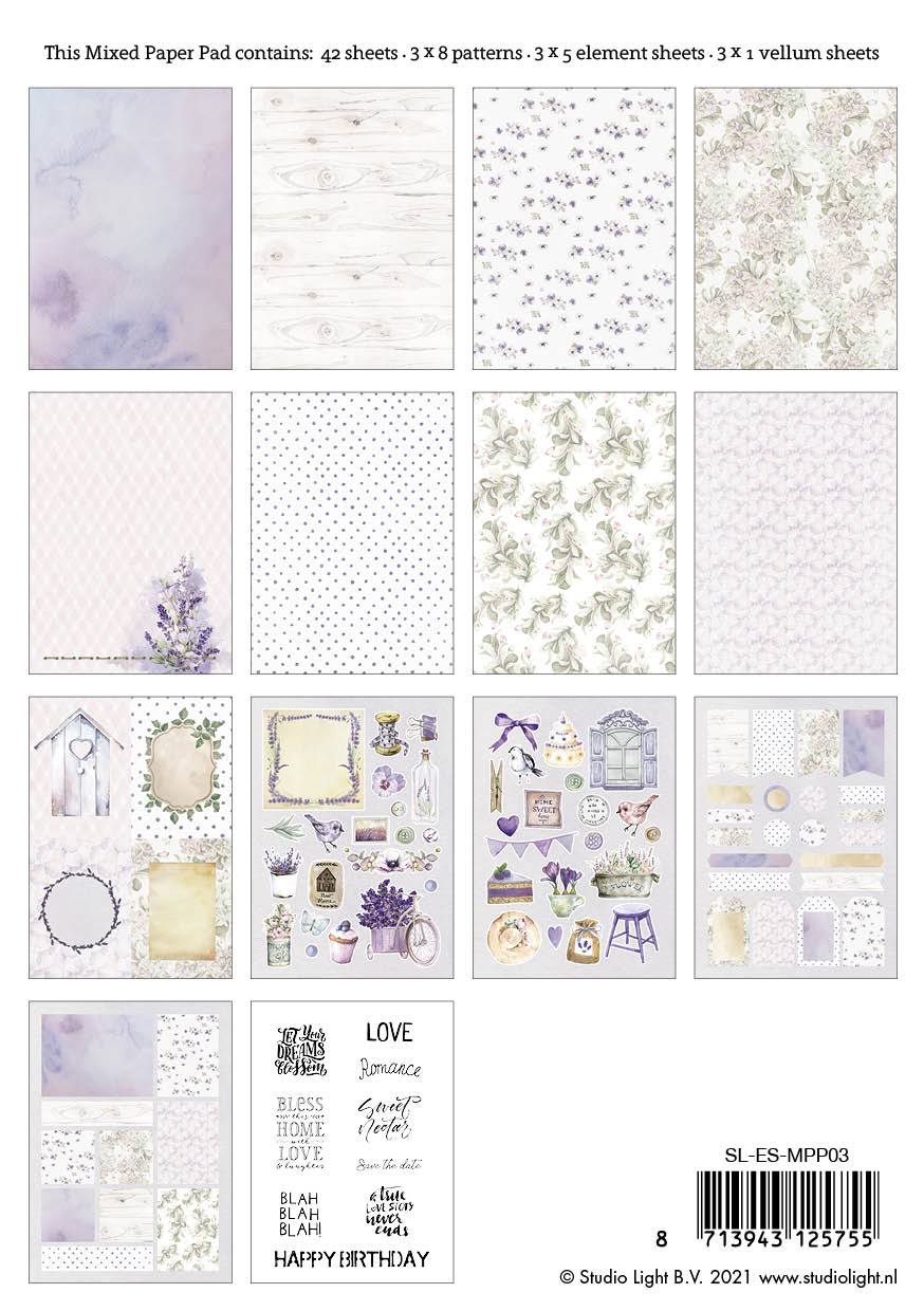 SL Mixed Paper Pad Pattern Paper Essentials 148x210mm 42 Sh nr.3