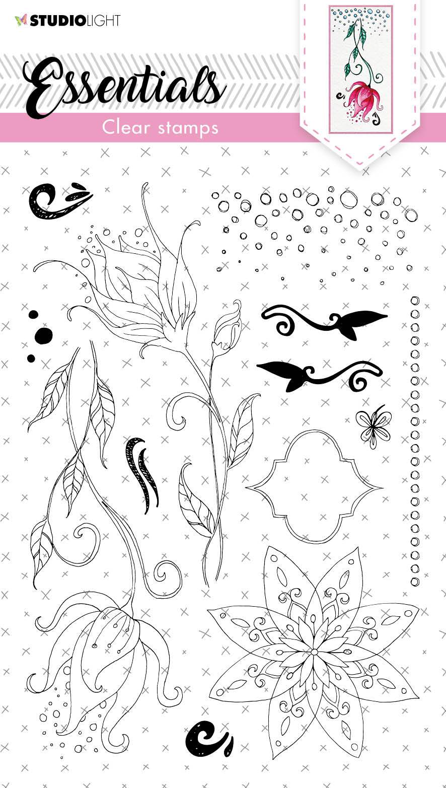 SL Clear Stamp Quirky Long Flowers Essentials 148x210x3mm 1 pc nr.119