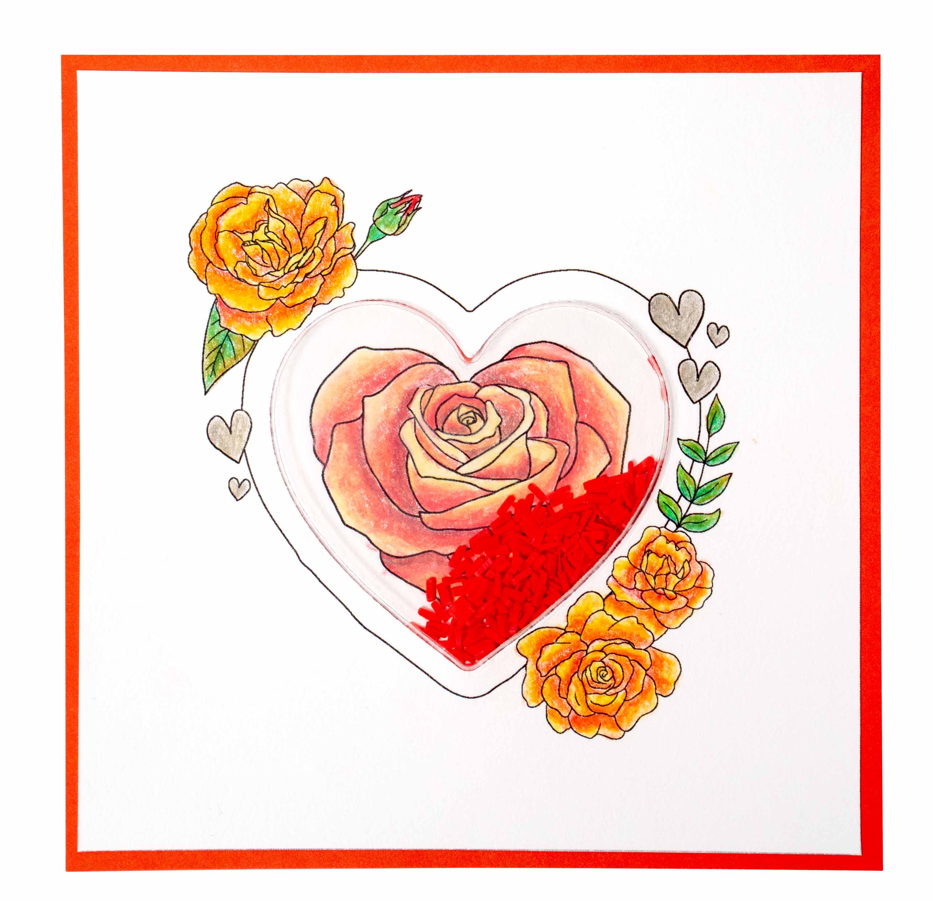 SL Clear Stamp Heart Essentials 100x100x3mm 6 PC nr.365