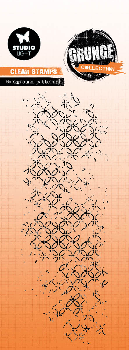 SL Clear Stamp Botanical Pattern Grunge Collection 1 PC