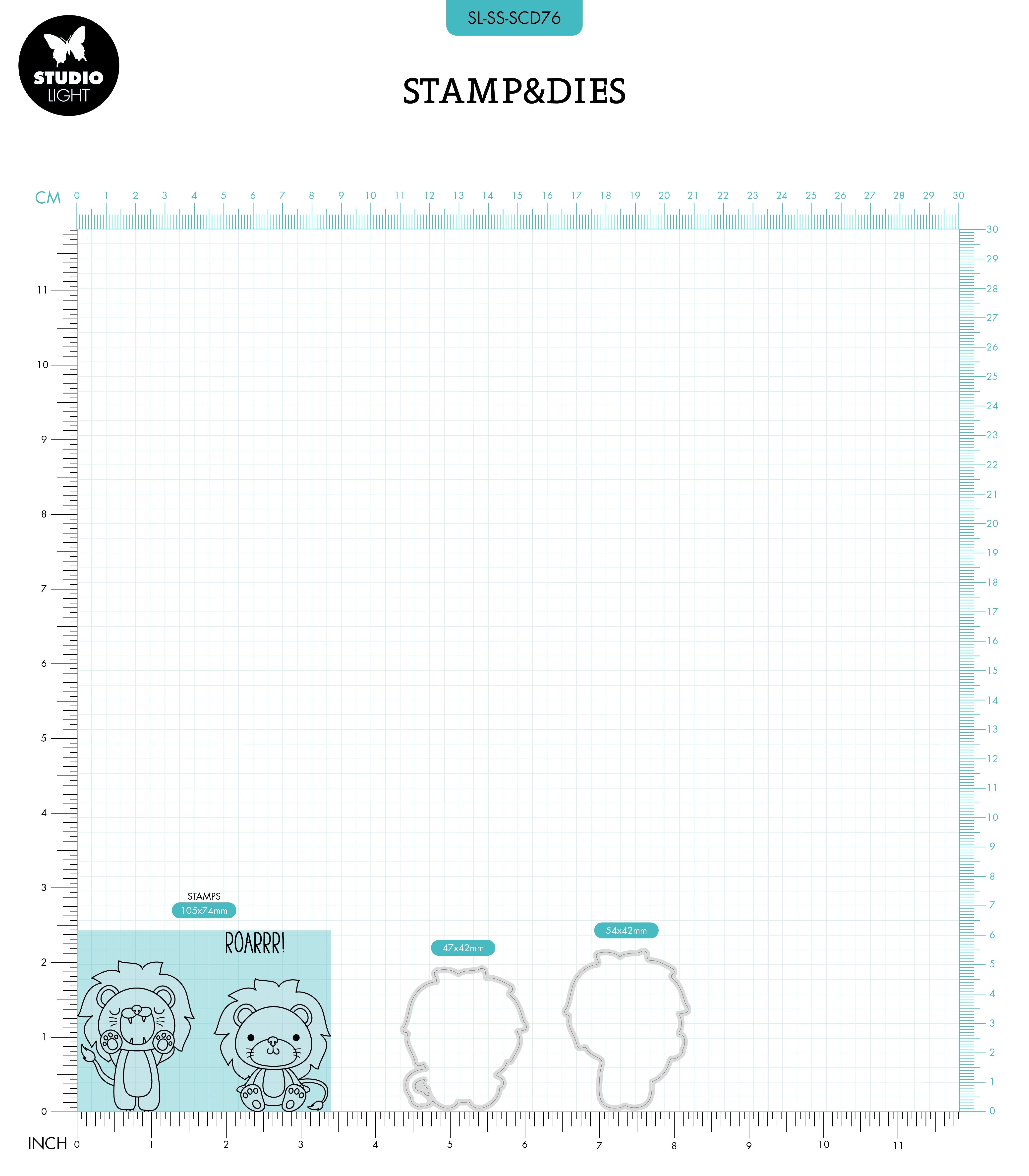 SL Stamp & Die Little Lion Sweet Stories 6 PC