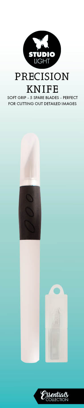 SL Precision Knife Soft Grip + 5 Blades Essentials Tools 16x156x16mm 6 PC nr.01