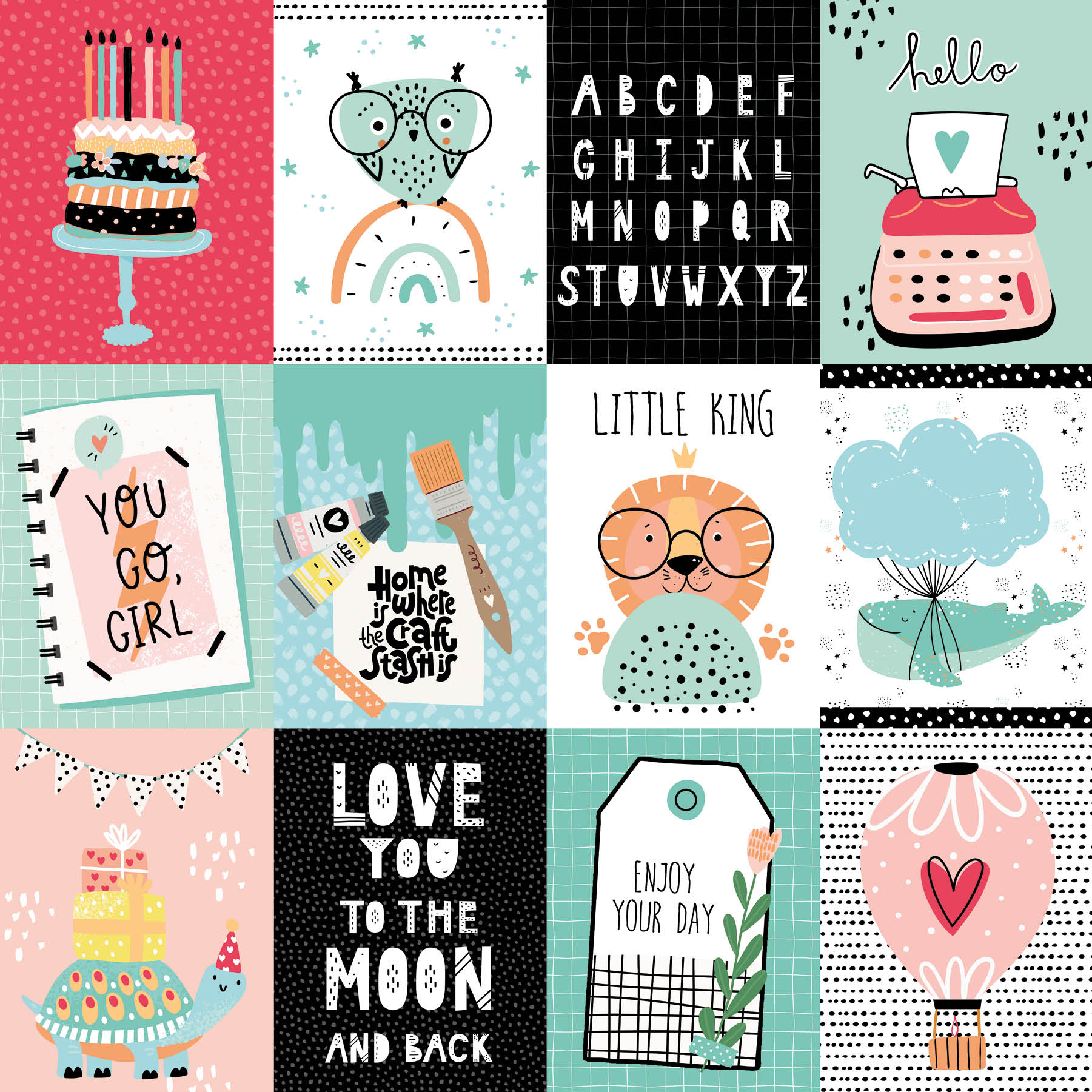 SL Paperset Background Paper Ultimate Scrap Collection 304,8x304,8x3mm 12 SH nr.6