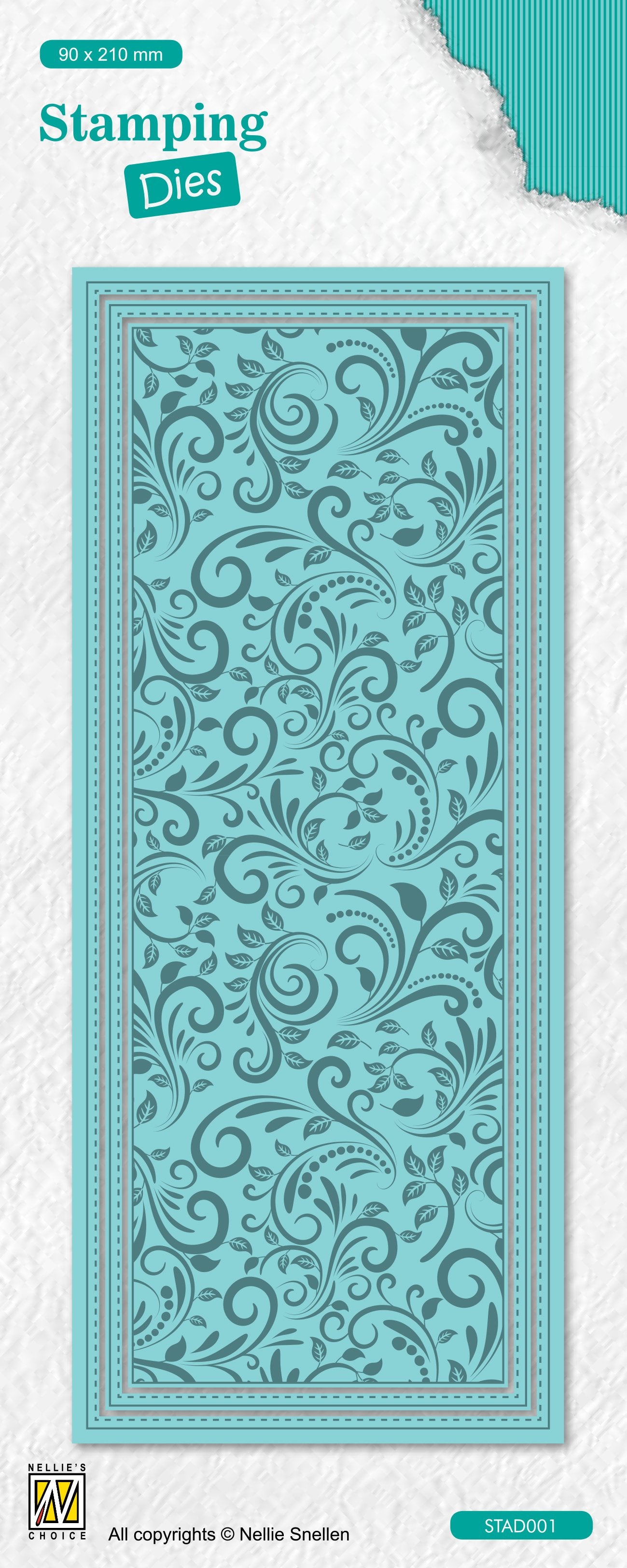 Nellie's Choice Stamping Die Slimline - Flowers