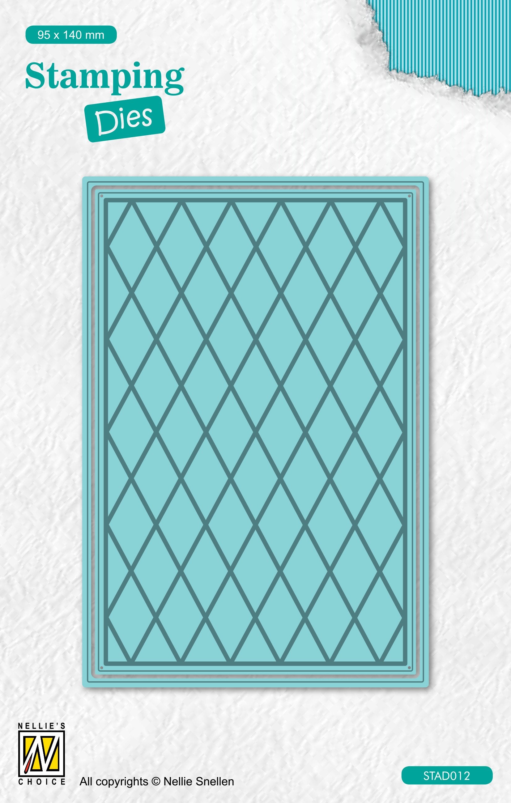 Nellie's Choice Stamping Die Rectangle - Lattice